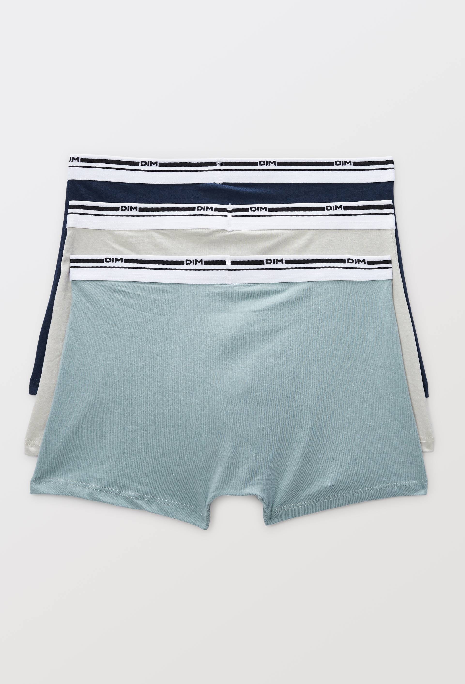 Lot de 3 boxers en coton MULTIDAY COLORS DIM, Bleu fonc&eacute;, large image number 1.0
