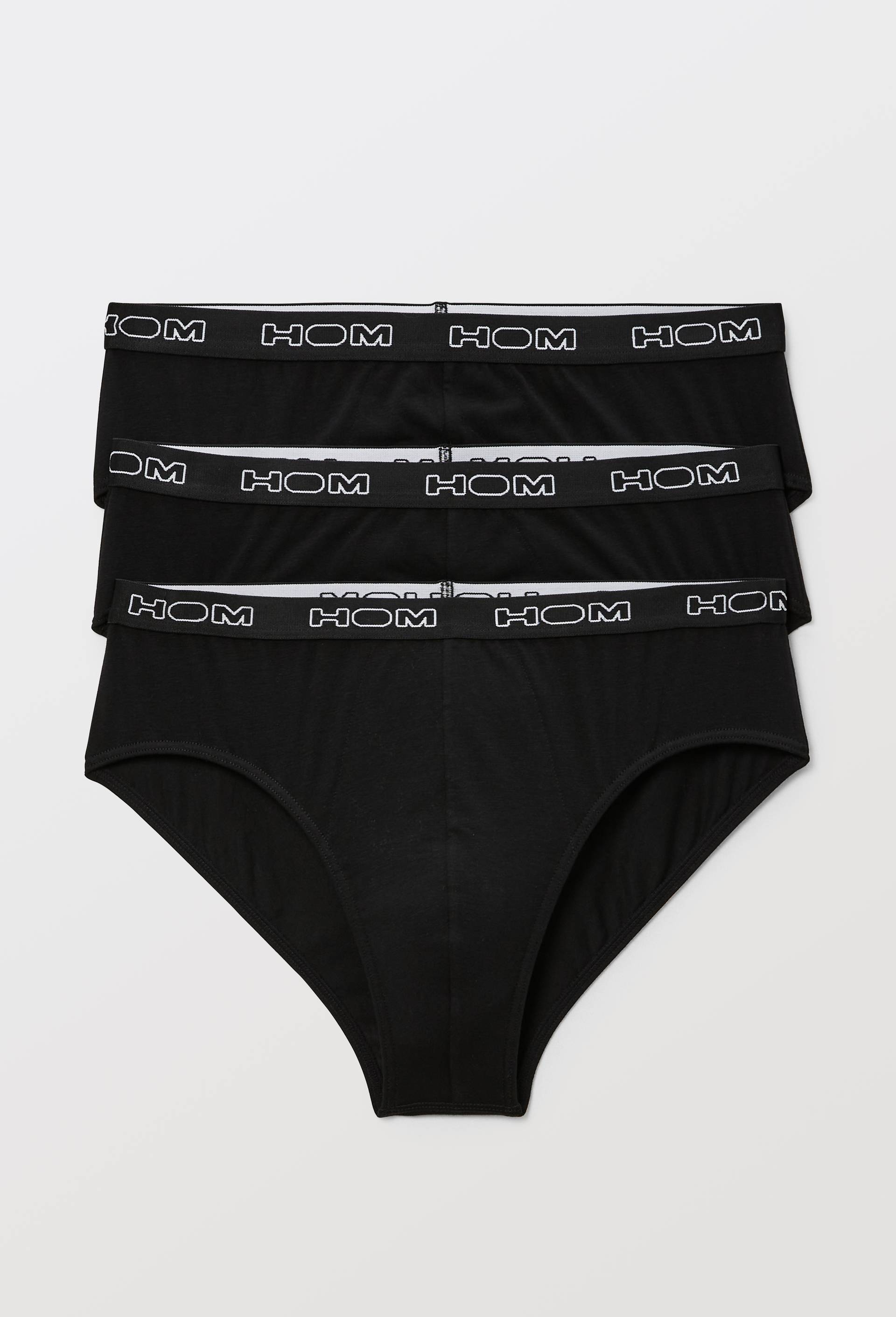 Lot de 3 slips en coton HOM, Noir, swatch image