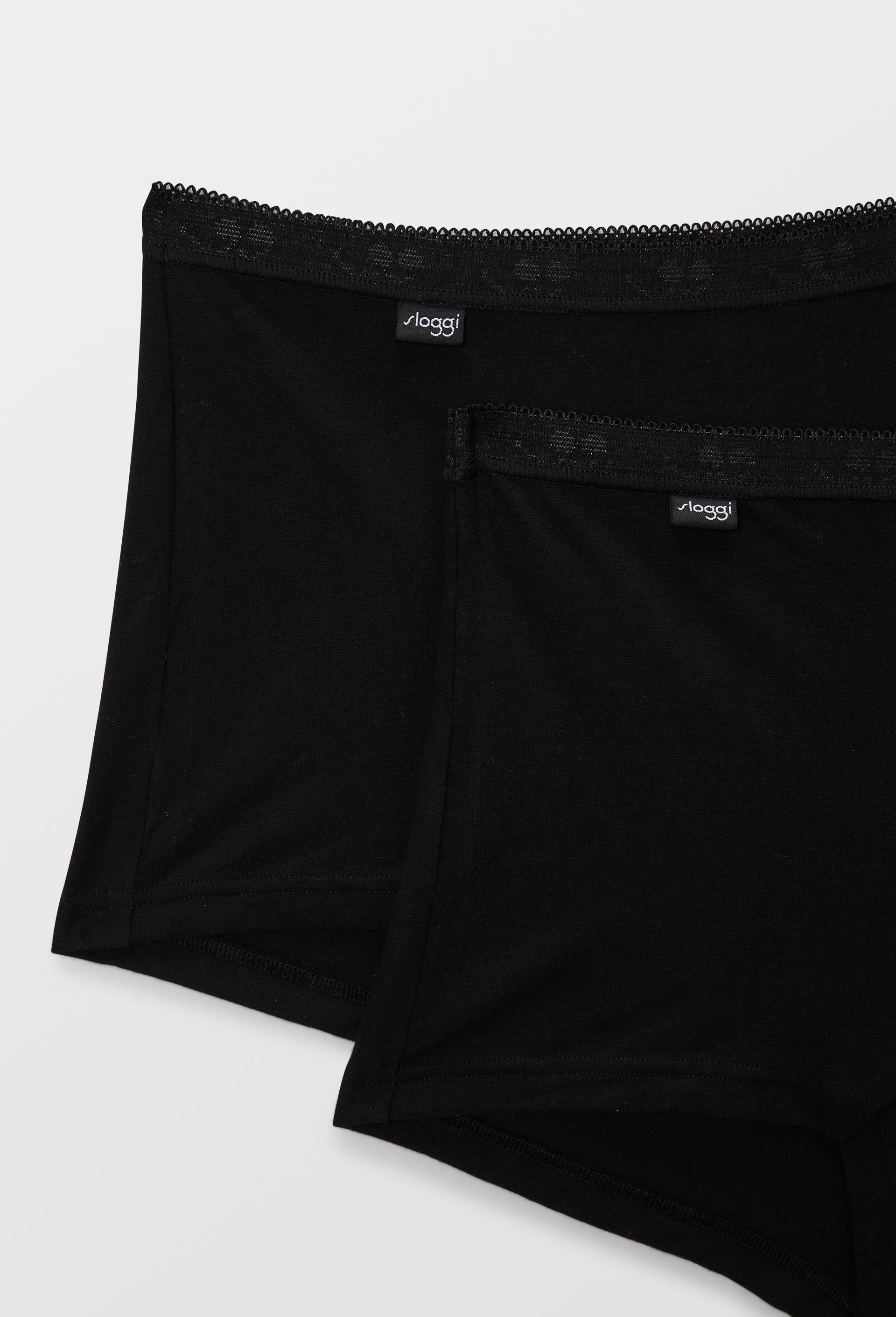 Lot de 2 shorty en coton Sloggi, Noir, large image number 2