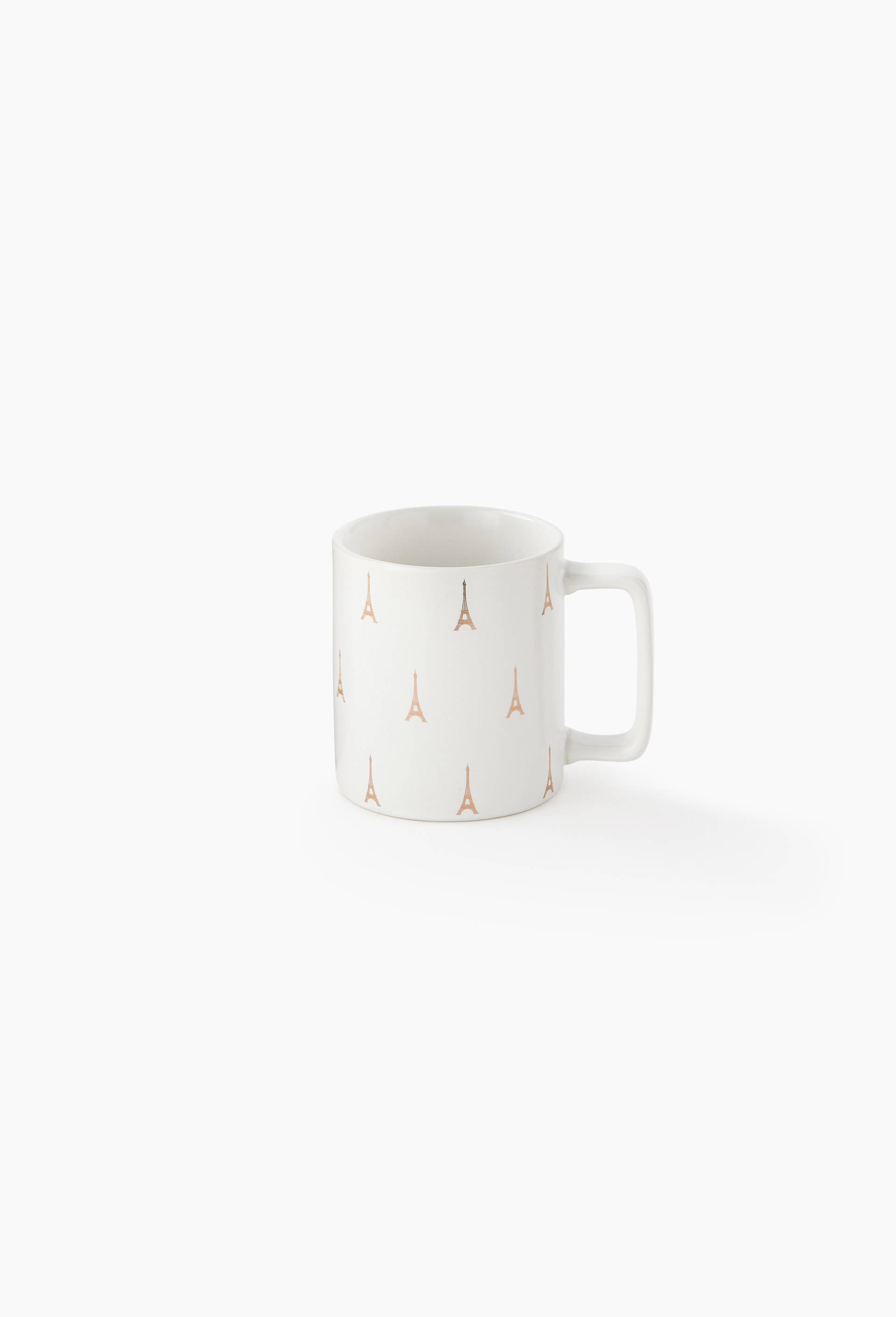 Tasse imprim&eacute;e tour Eiffel, en porcelaine, 11,5 x 8,5 x 9,4cm, , large image number 0
