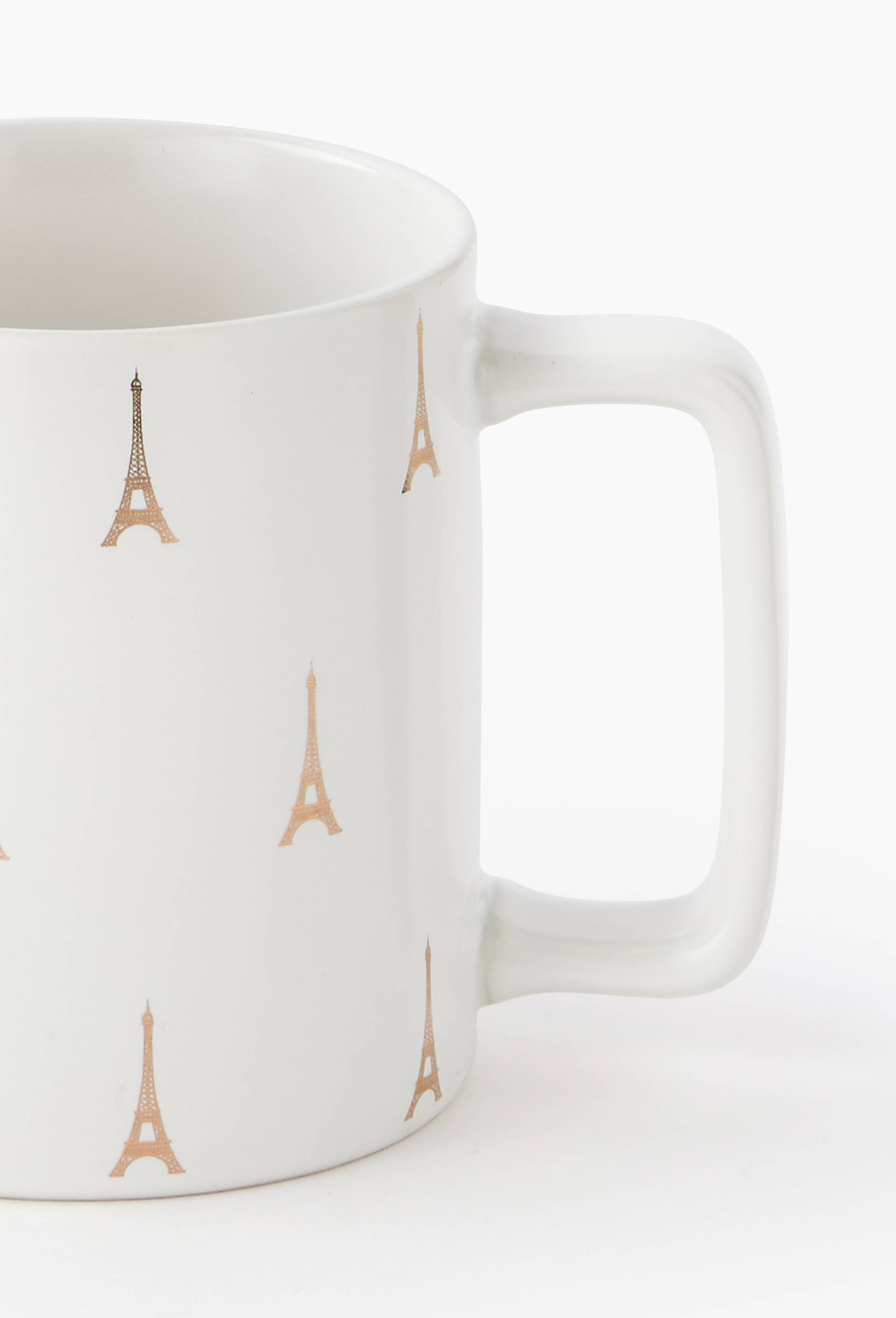 Tasse imprim&eacute;e tour Eiffel, en porcelaine, 11,5 x 8,5 x 9,4cm, , large image number 1