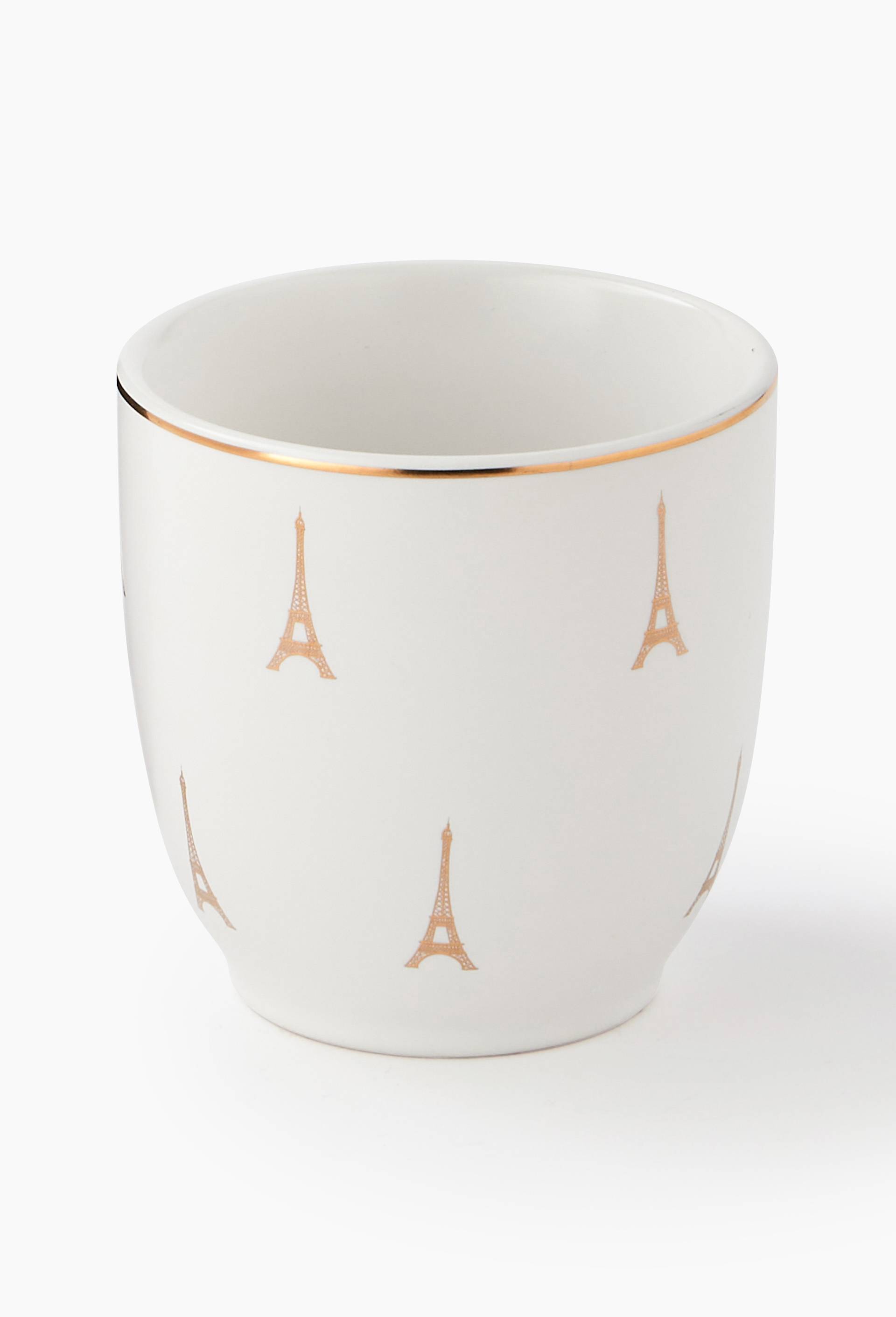 Tasse imprim&eacute;e tour Eiffel, en porcelaine,11,5 x 8,5 x 9,4cm, , large image number 1.0