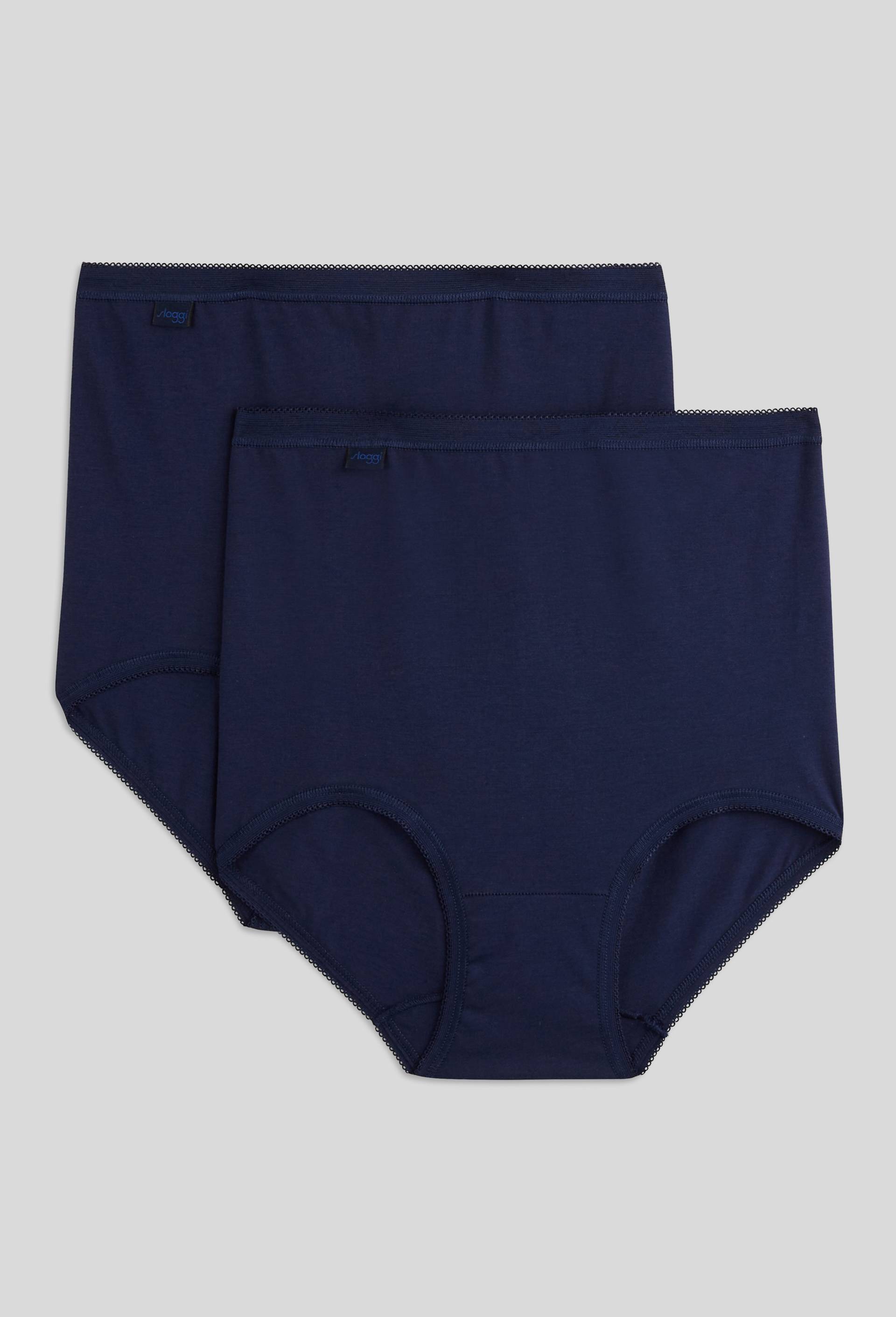 Lot de 2 culottes maxi en coton Sloggi, Bleu fonc&eacute;, large image number 1