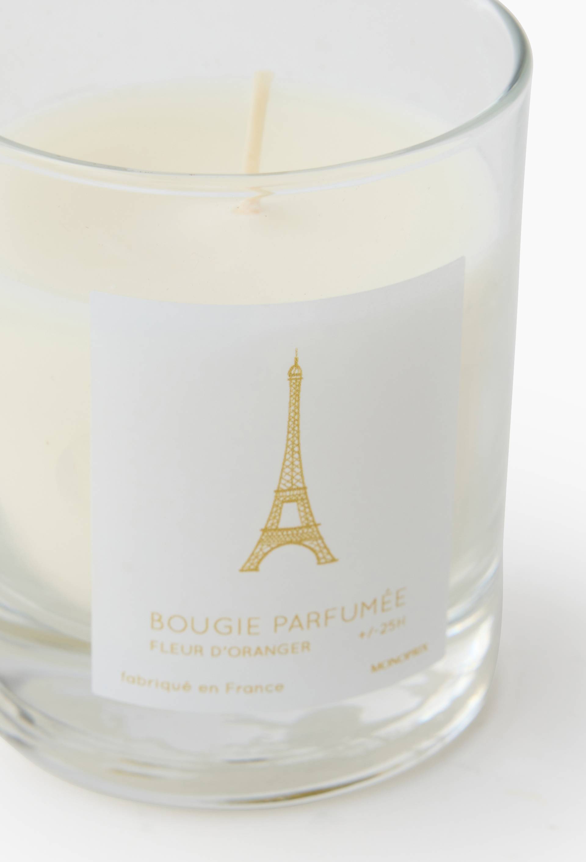 Bougie dans verre avec d&eacute;cors Tour Eiffel, , large image number 1