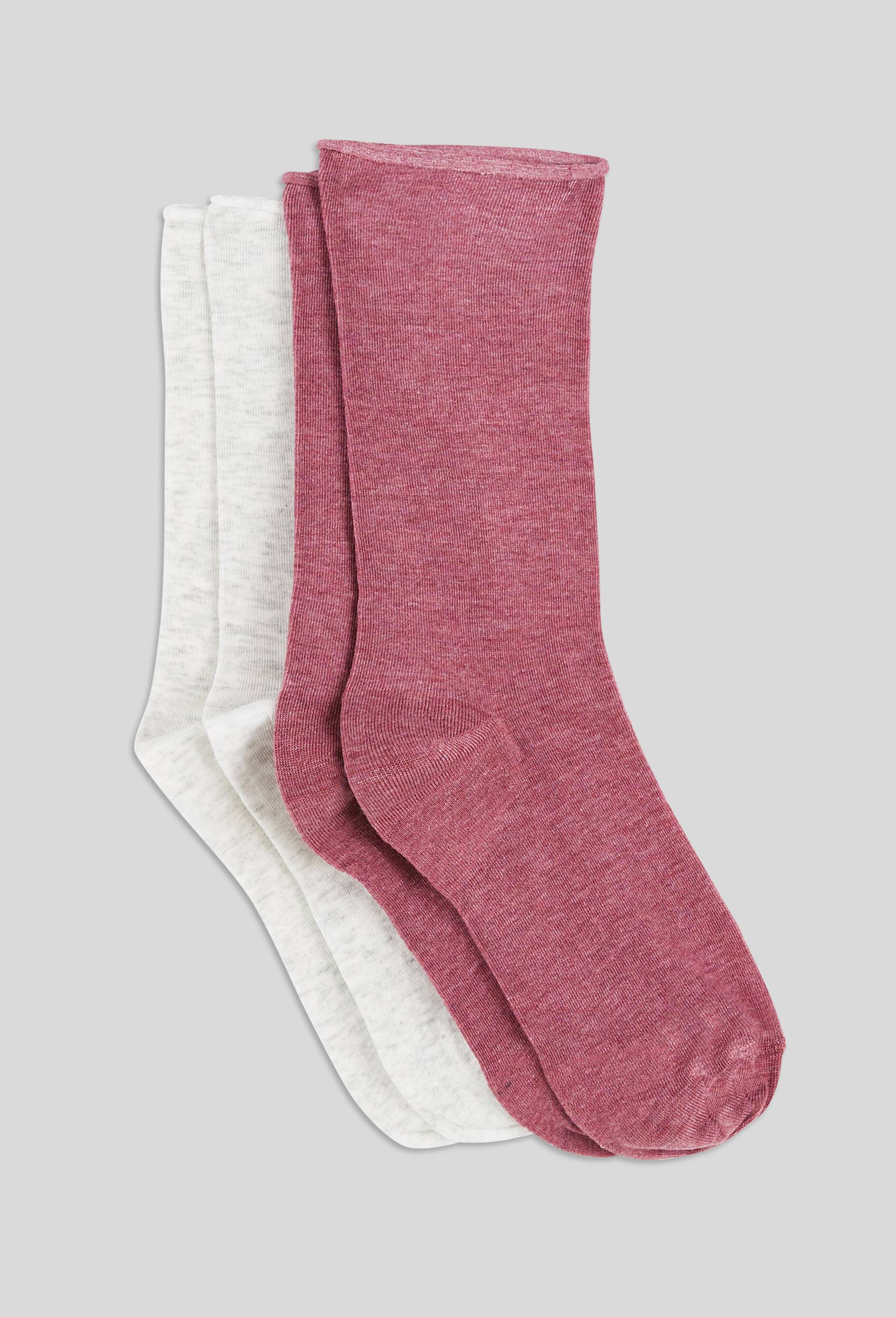 Lot de 2 paires de chaussettes en tencel, Rose, large image number 0