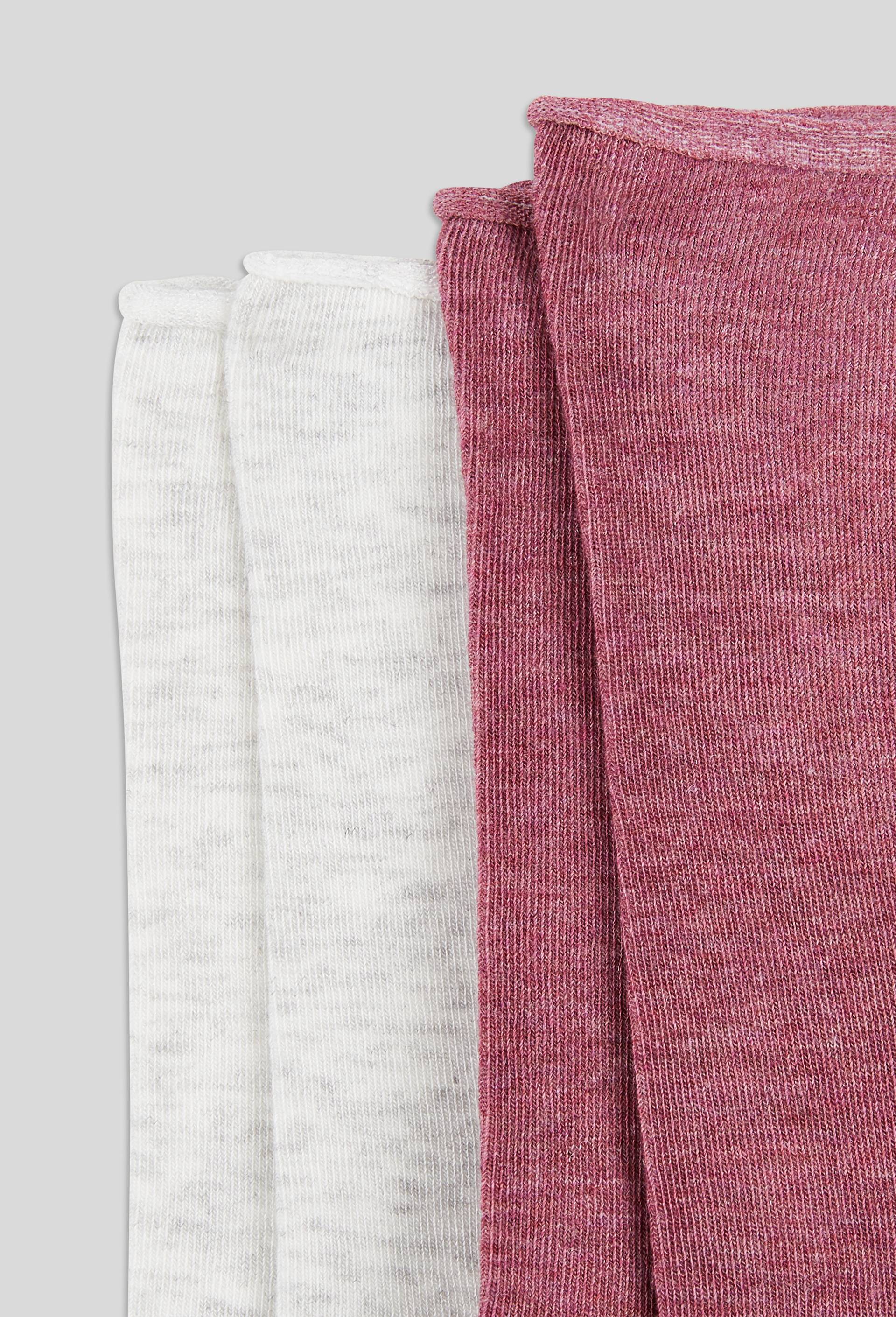 Lot de 2 paires de chaussettes en tencel, Rose, large image number 1