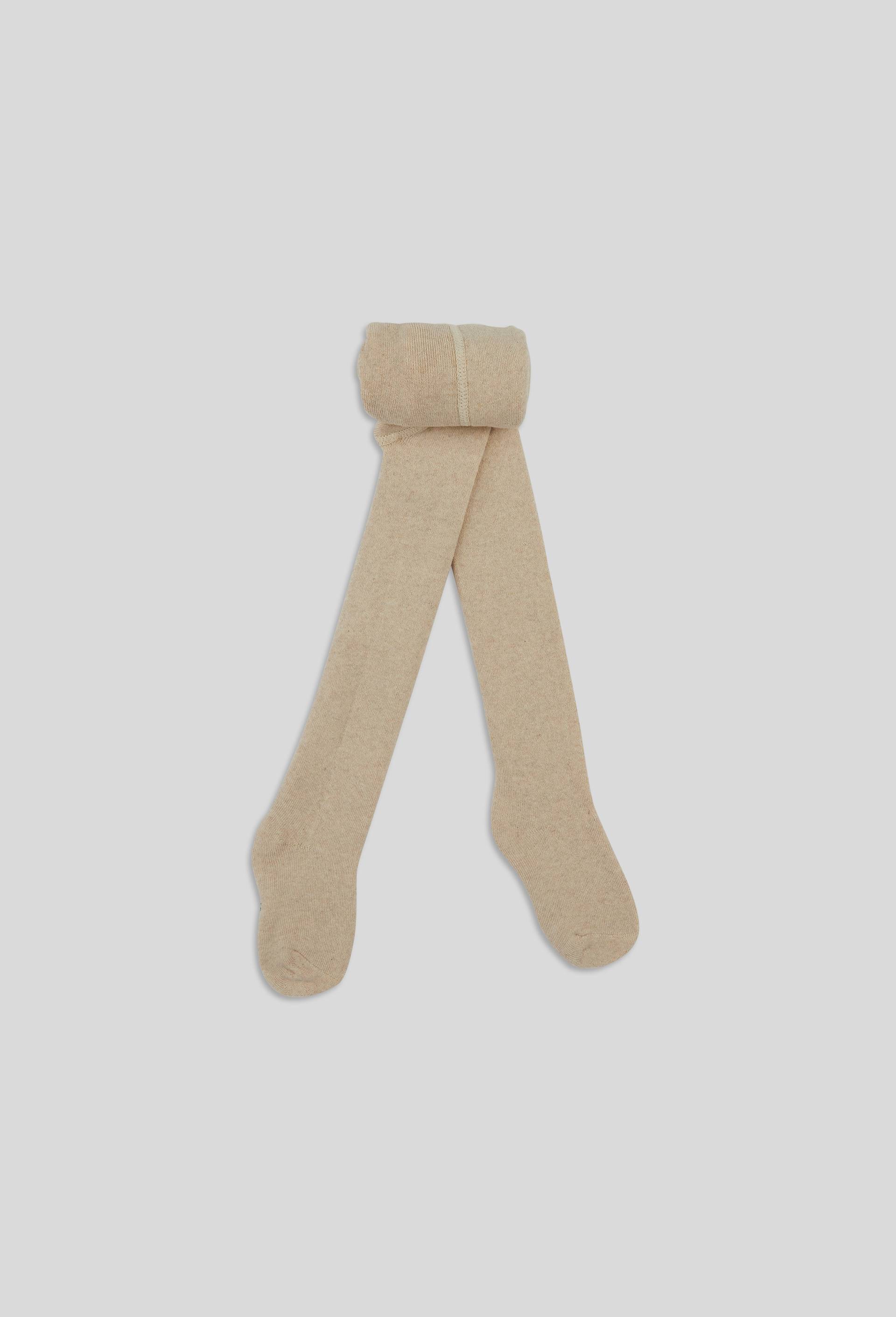 Collant bouclette contenant du coton BIO, Brun clair, large image number 0