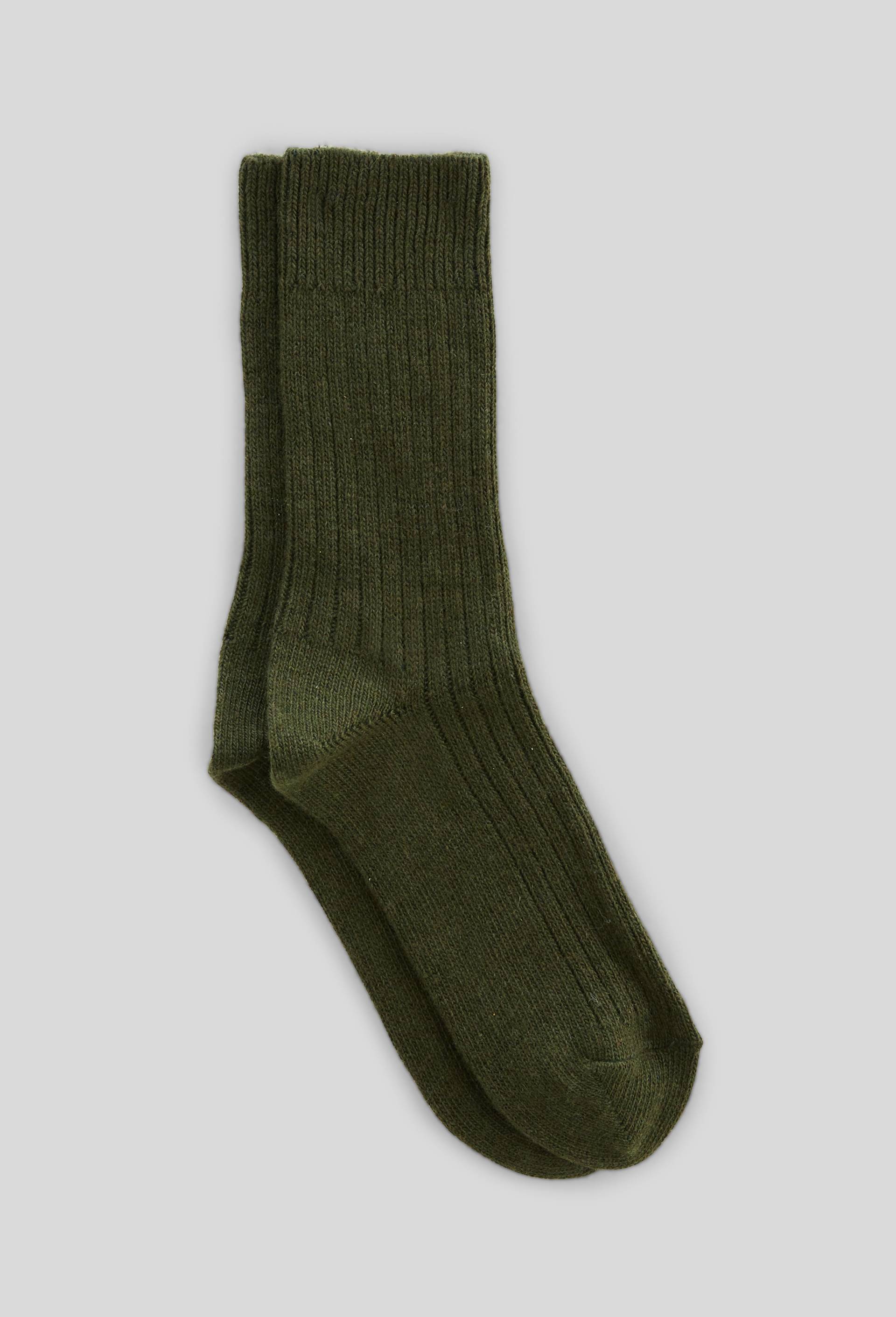 Paire de chaussettes en cachemire, Vert fonc&eacute;, large image number 0