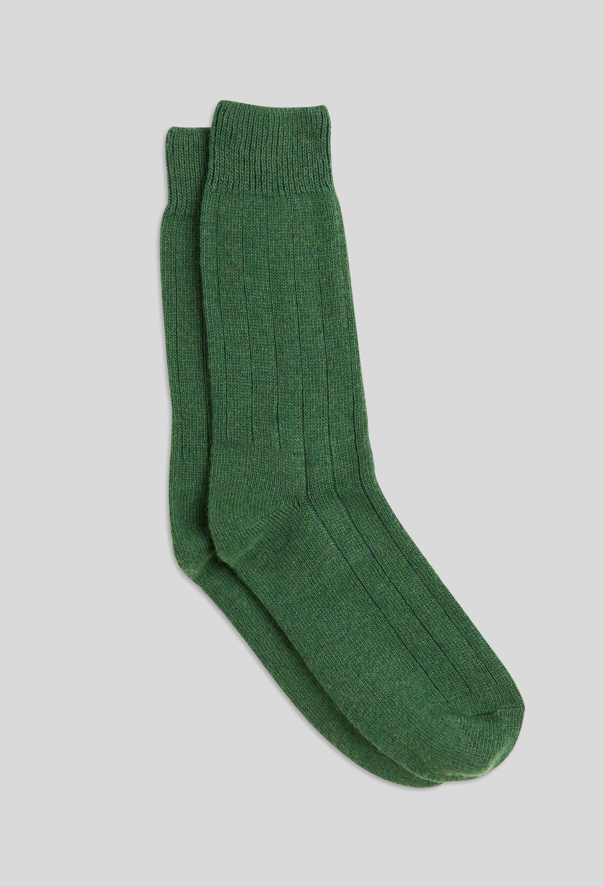 Chaussettes en cachemire, Vert foncé, large image number 1