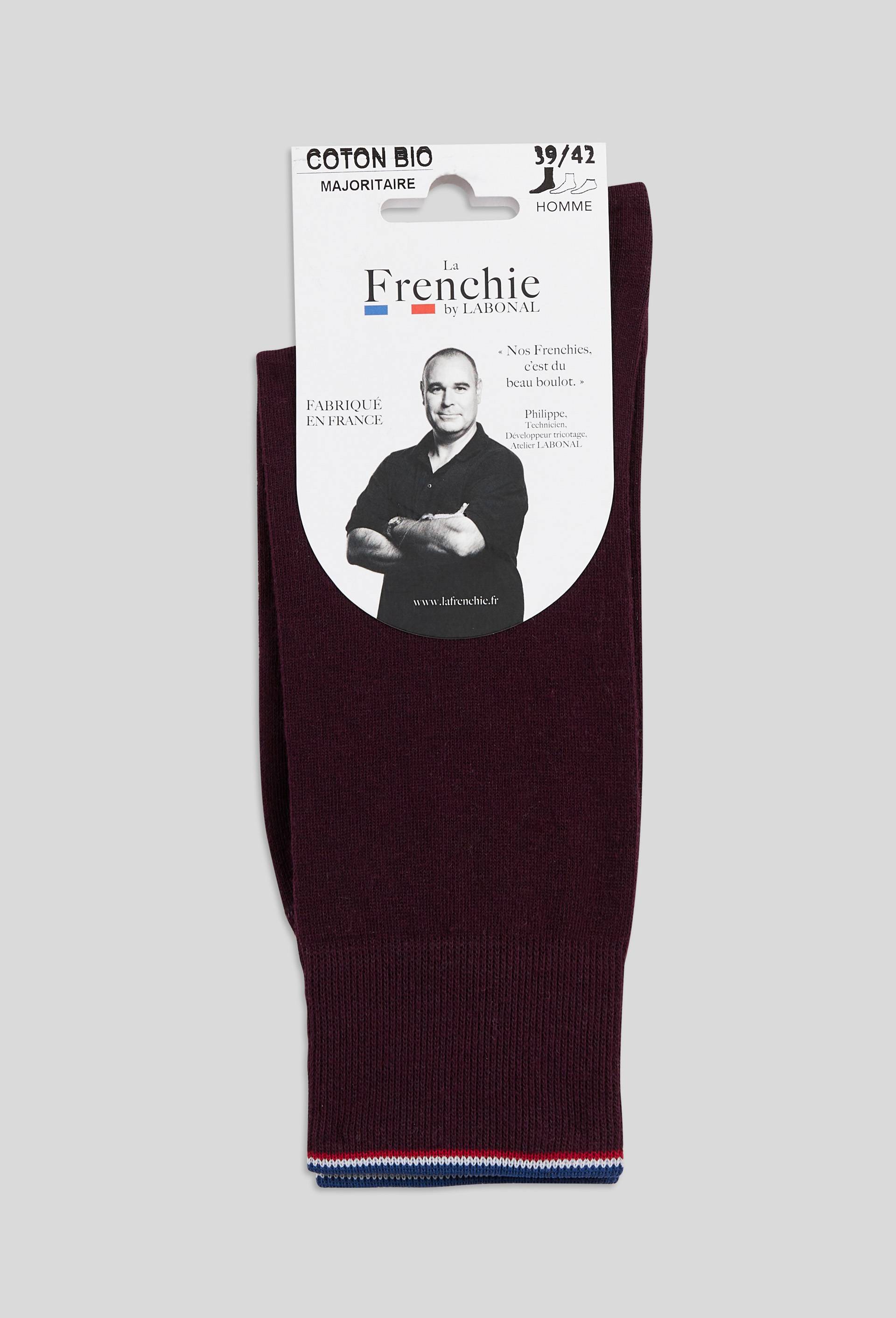 Paire de chaussettes en coton BIO La Frenchie, Violet, large image number 0.0