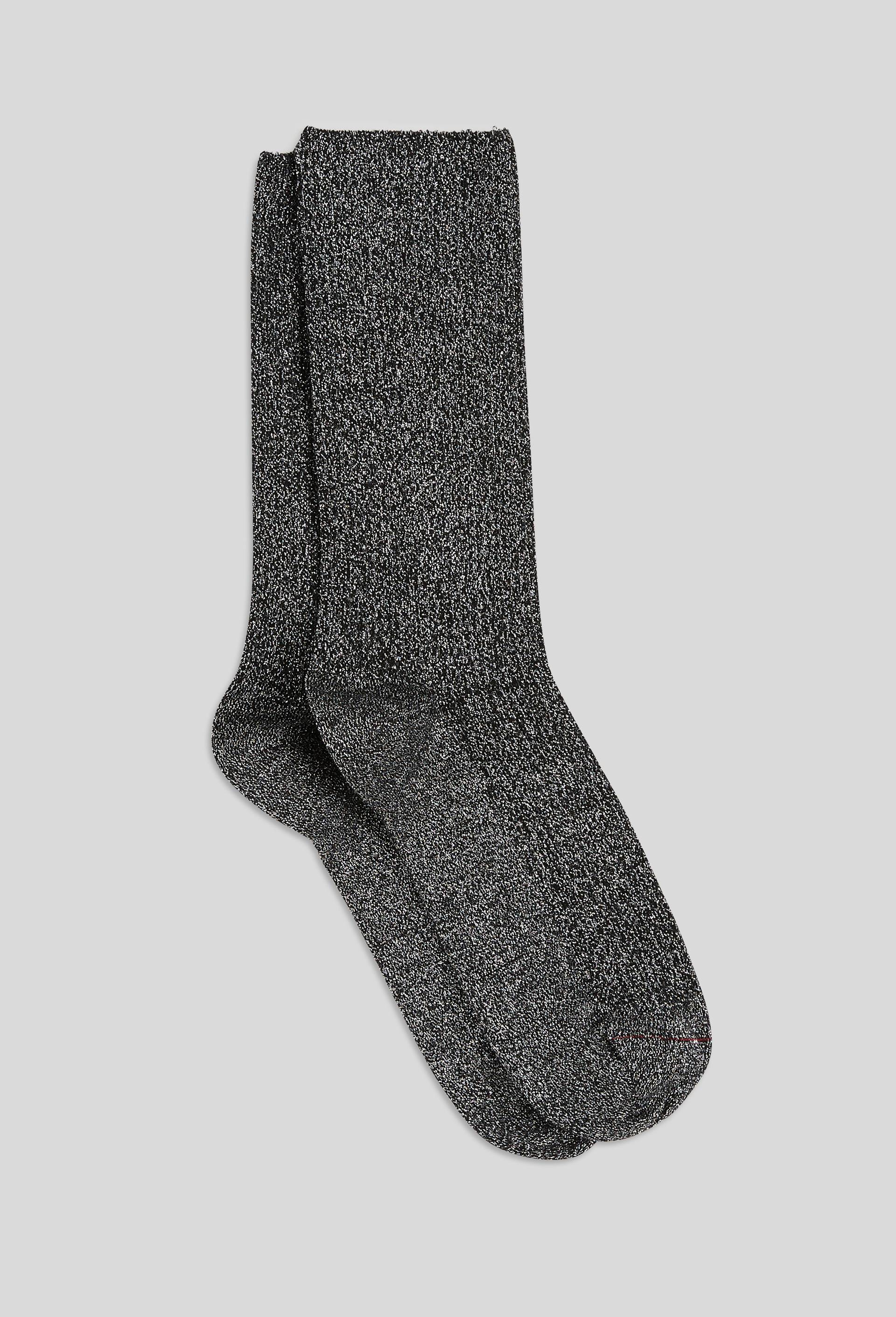 Paire de chaussettes avec lurex LABONAL, Noir, large image number 1.0
