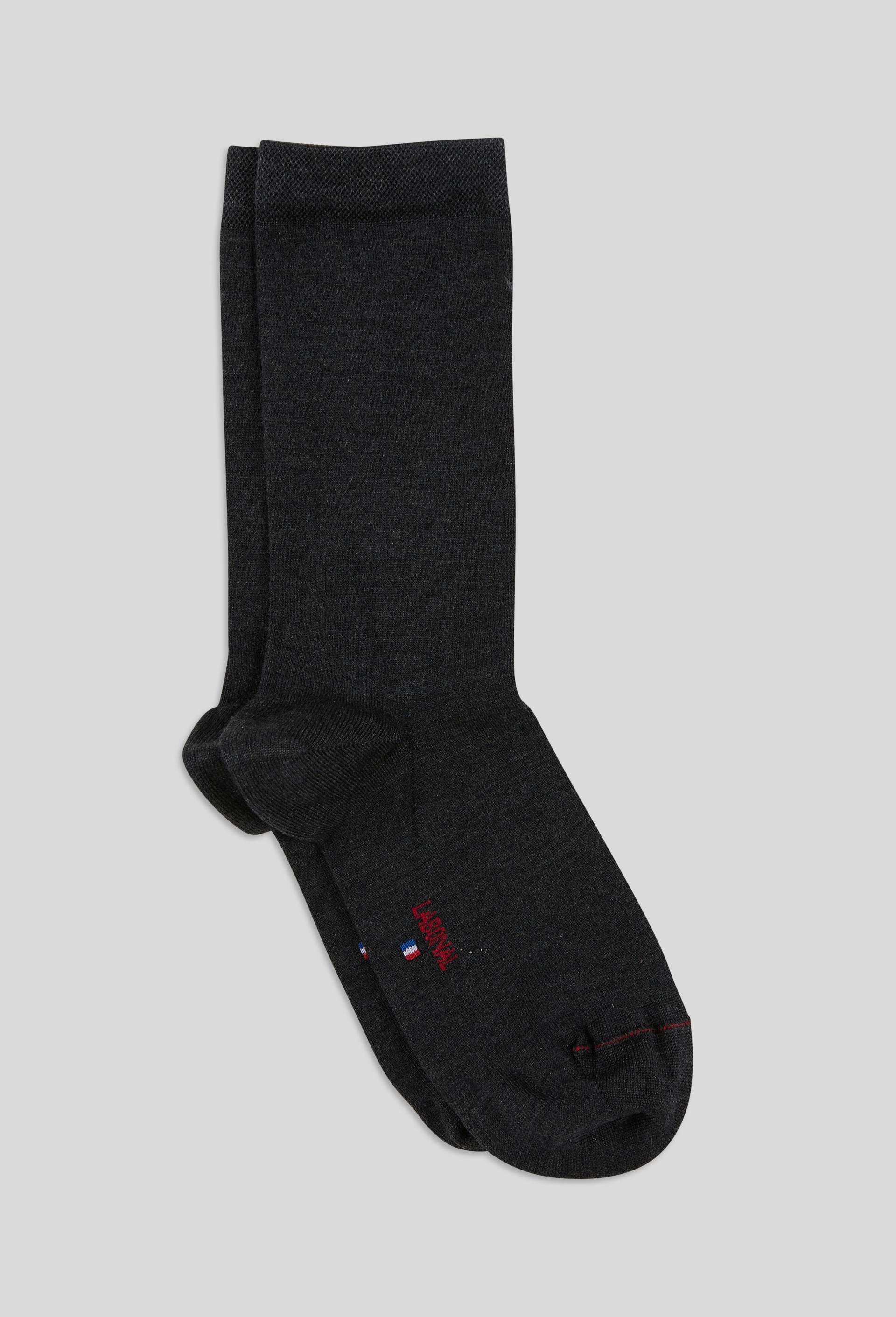 Paire de chaussettes contenant de la soie LABONAL, Gris fonc&eacute;, large image number 1.0