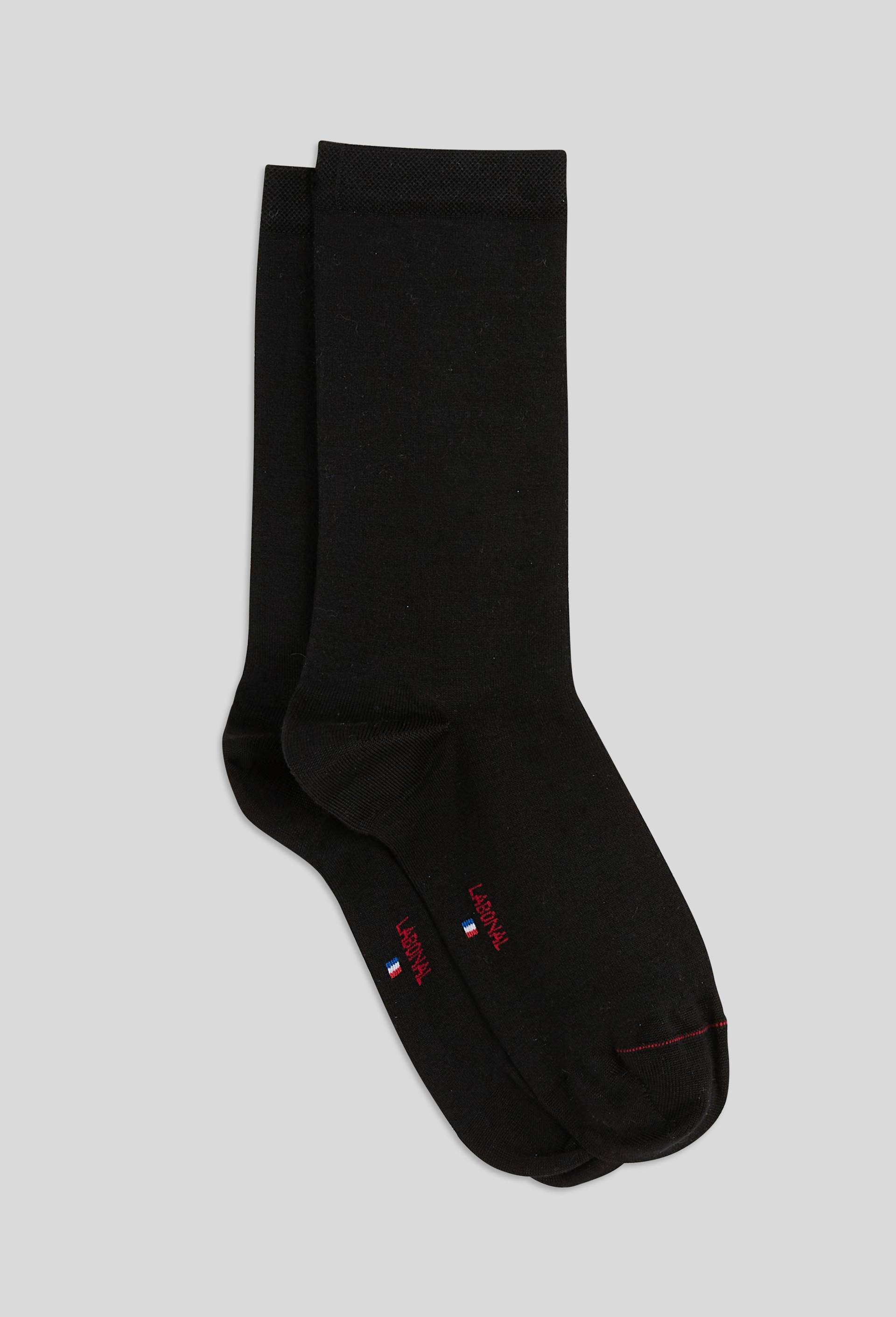 Paire de chaussettes contenant de la soie LABONAL, Noir, large image number 1