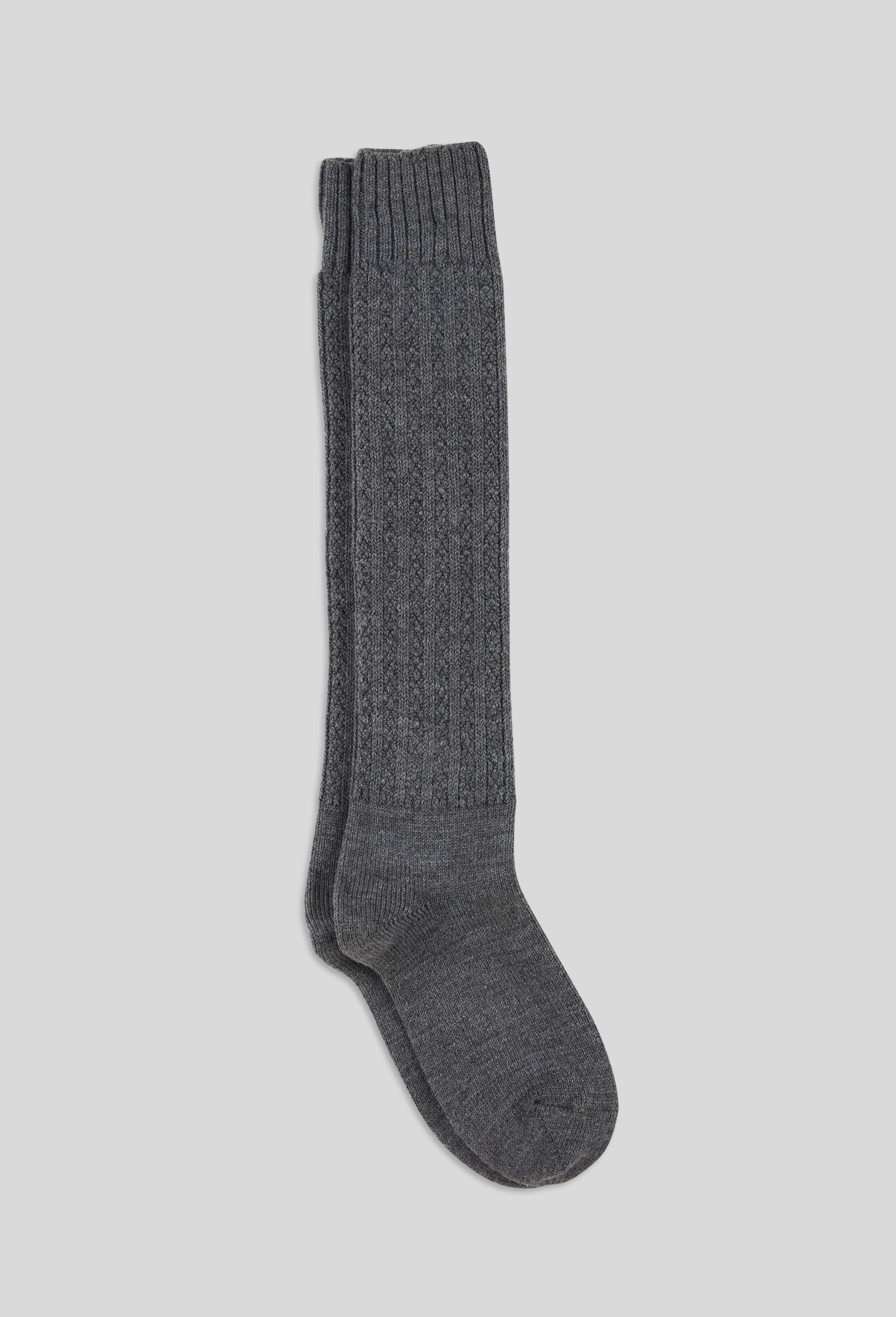Paire de mi-bas contenant de la laine en jacquard LABONAL, Gris, large image number 1