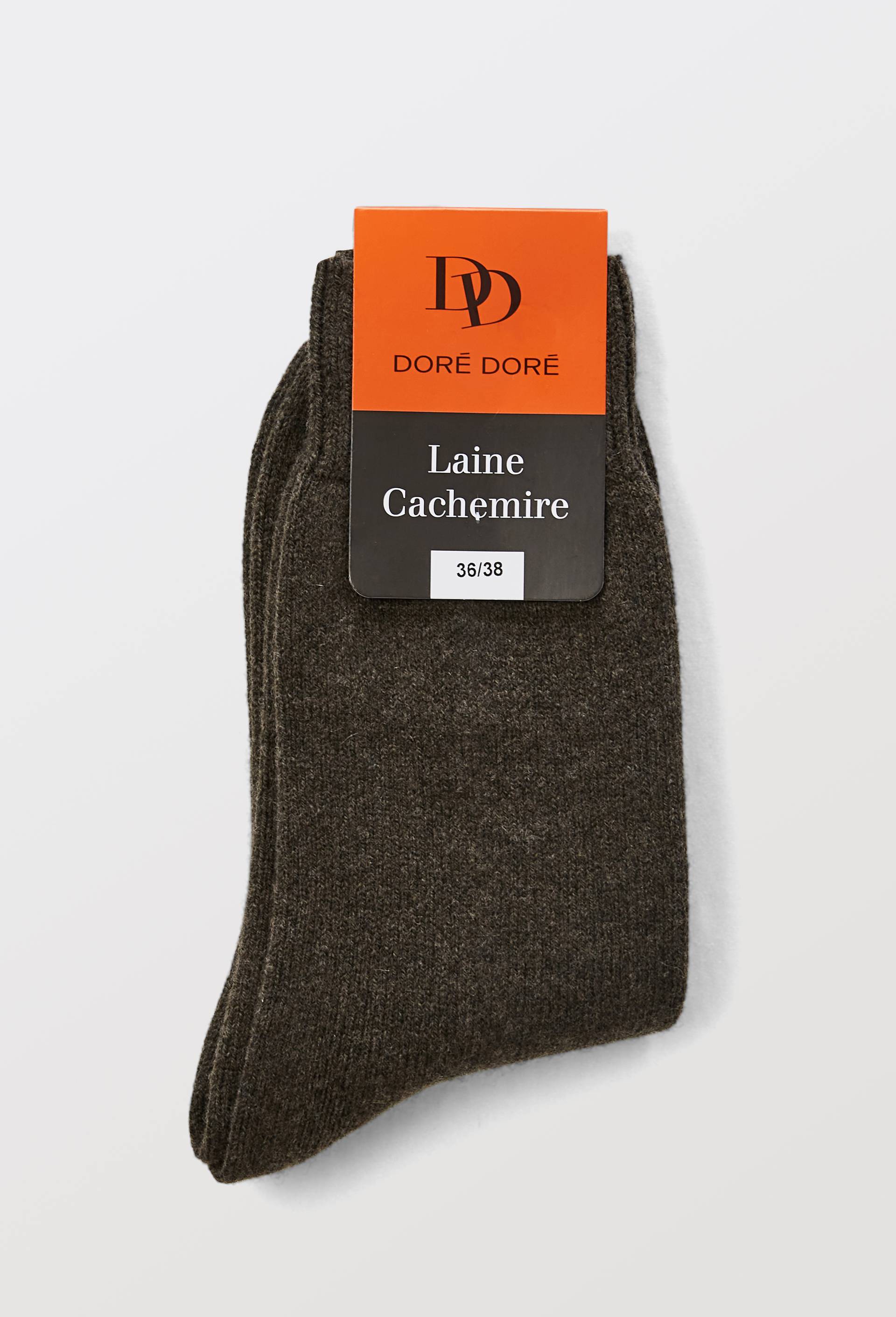 Paire de chaussettes contenant du cachemire Dor&eacute; Dor&eacute;, Vert, swatch image