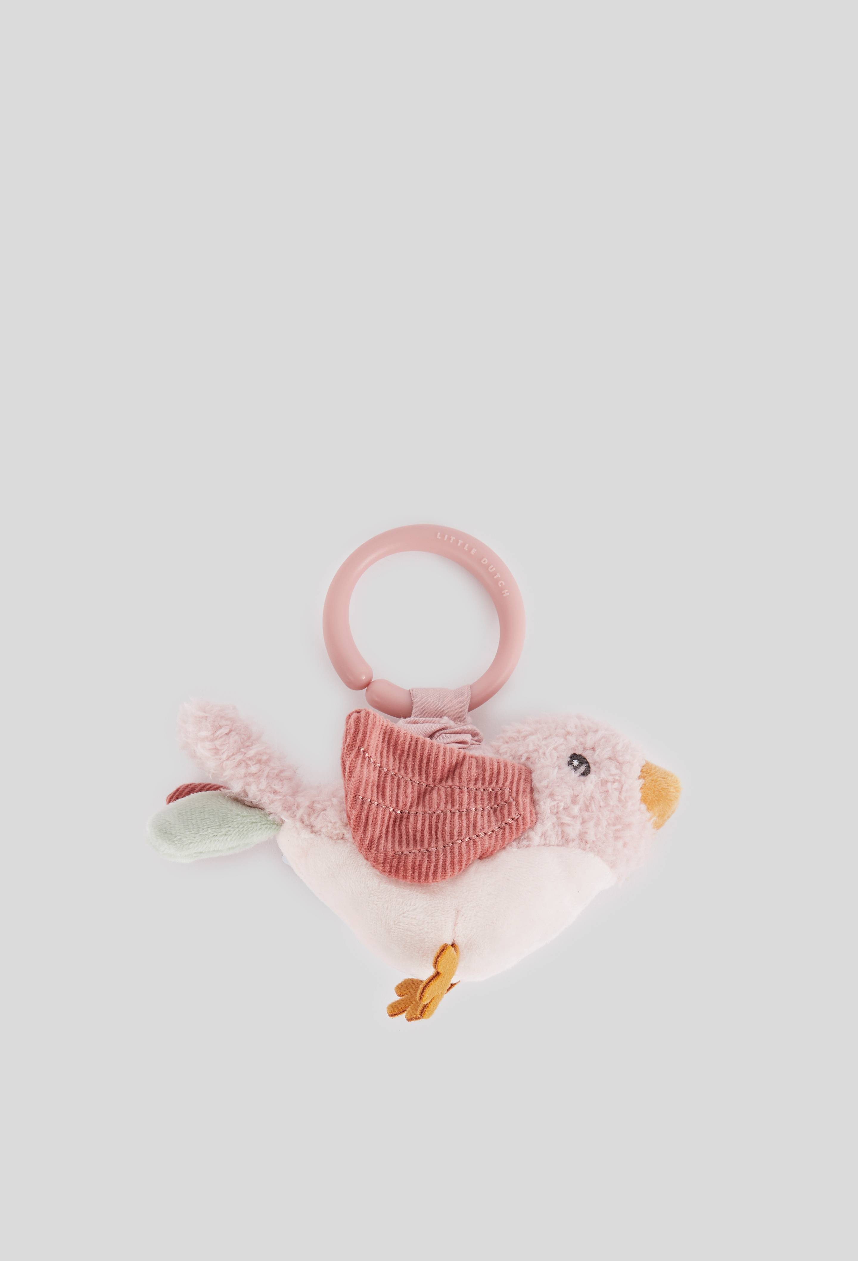 Peluche dansante à suspendre oiseau Flowers & Butterflies, Rose, large image number 0.0