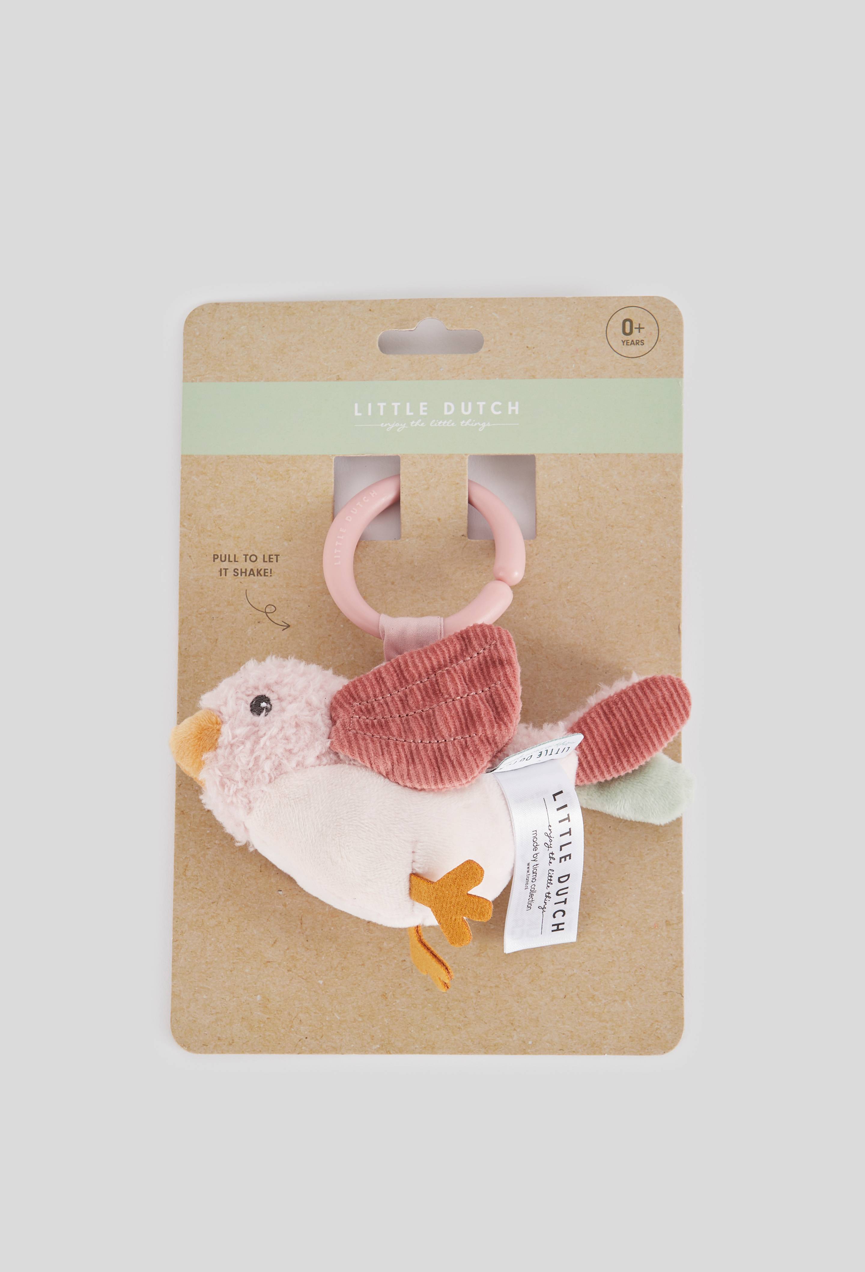 Peluche dansante à suspendre oiseau Flowers & Butterflies, Rose, large image number 2.0