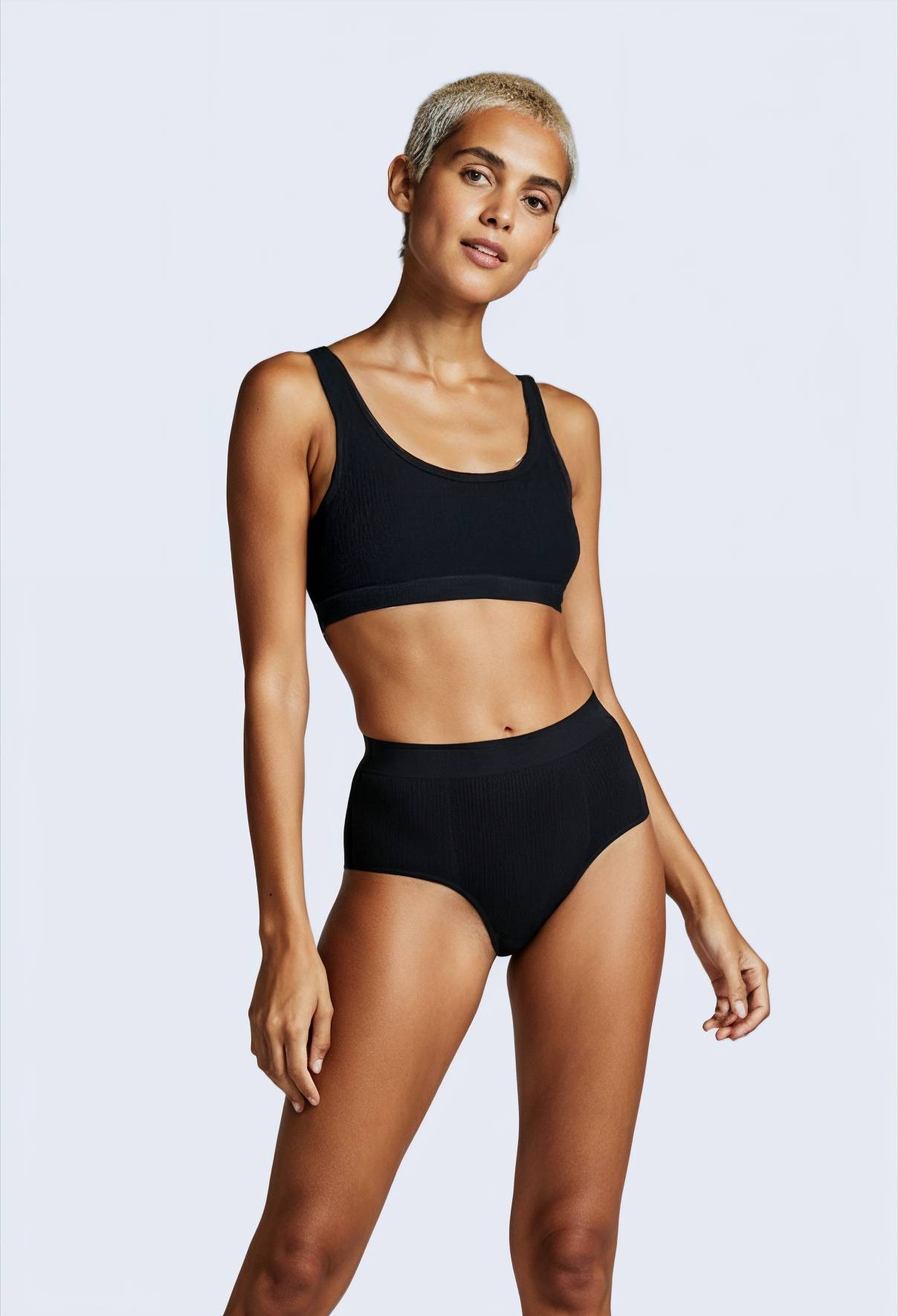 Brassière côtelée sans coutures - MONOPRIX - Modalova