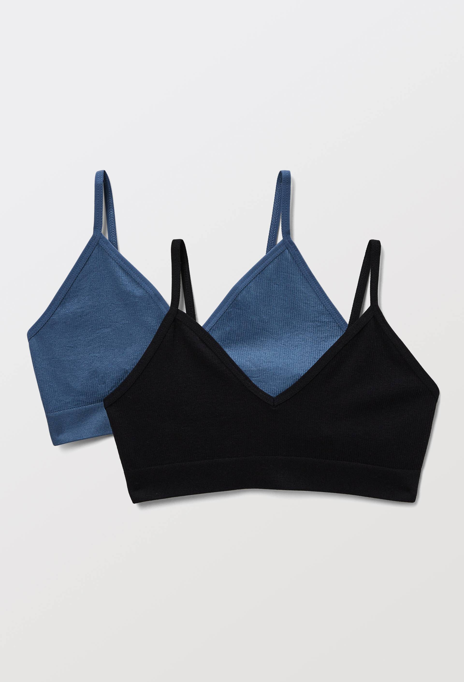 Lot de 2 brassi&egrave;res GABRIELLE sans coutures, Noir, large image number 0