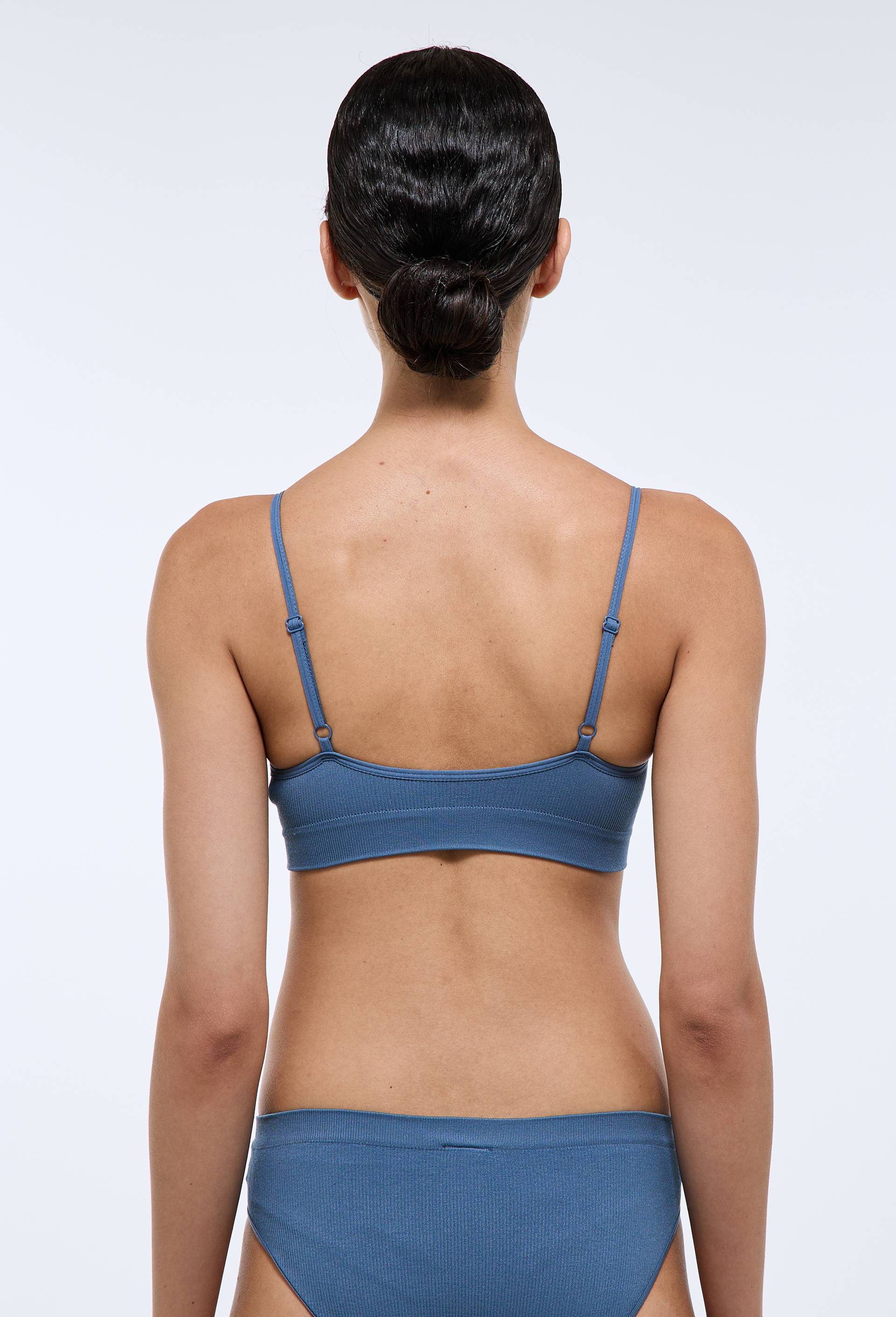 Lot de 2 brassi&egrave;res GABRIELLE sans coutures, Noir, large image number 4.0