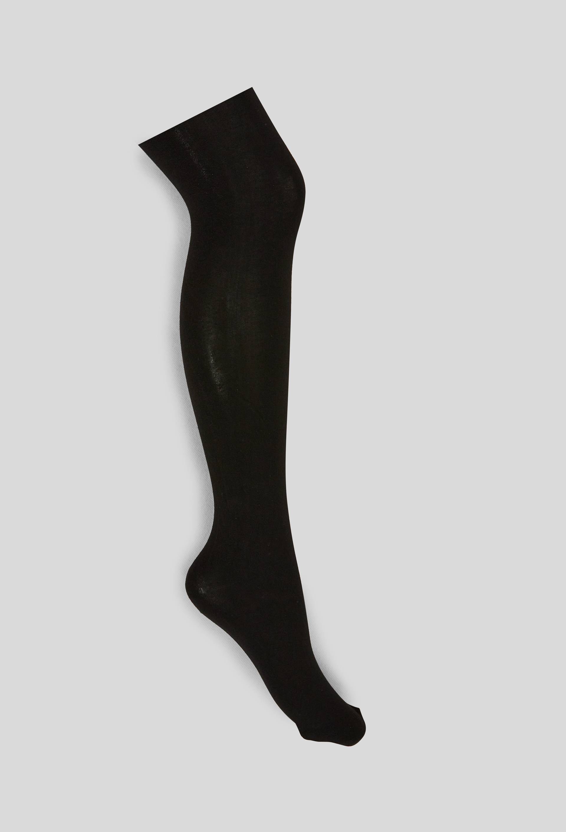 Paire de collants en tencel MONOPRIX, Noir, large image number 1