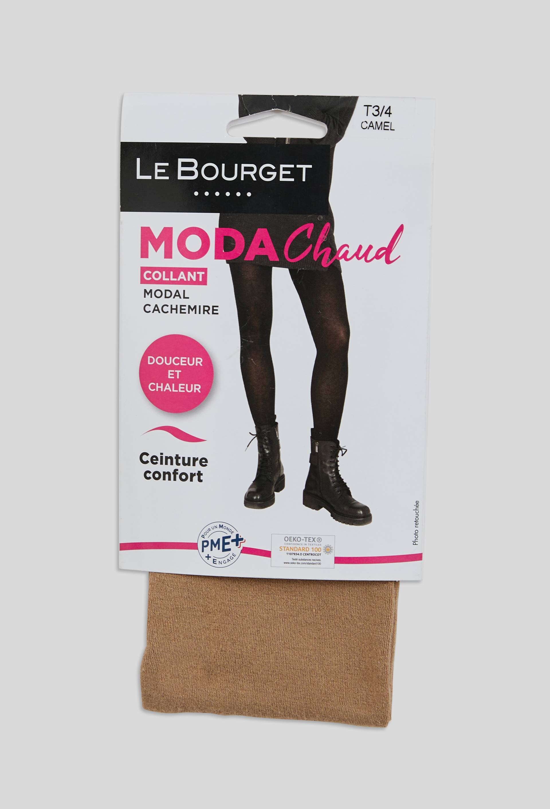 Collant chaud opaque Le Bourget, certifi&eacute; OEKO-TEX, Beige, large image number 0