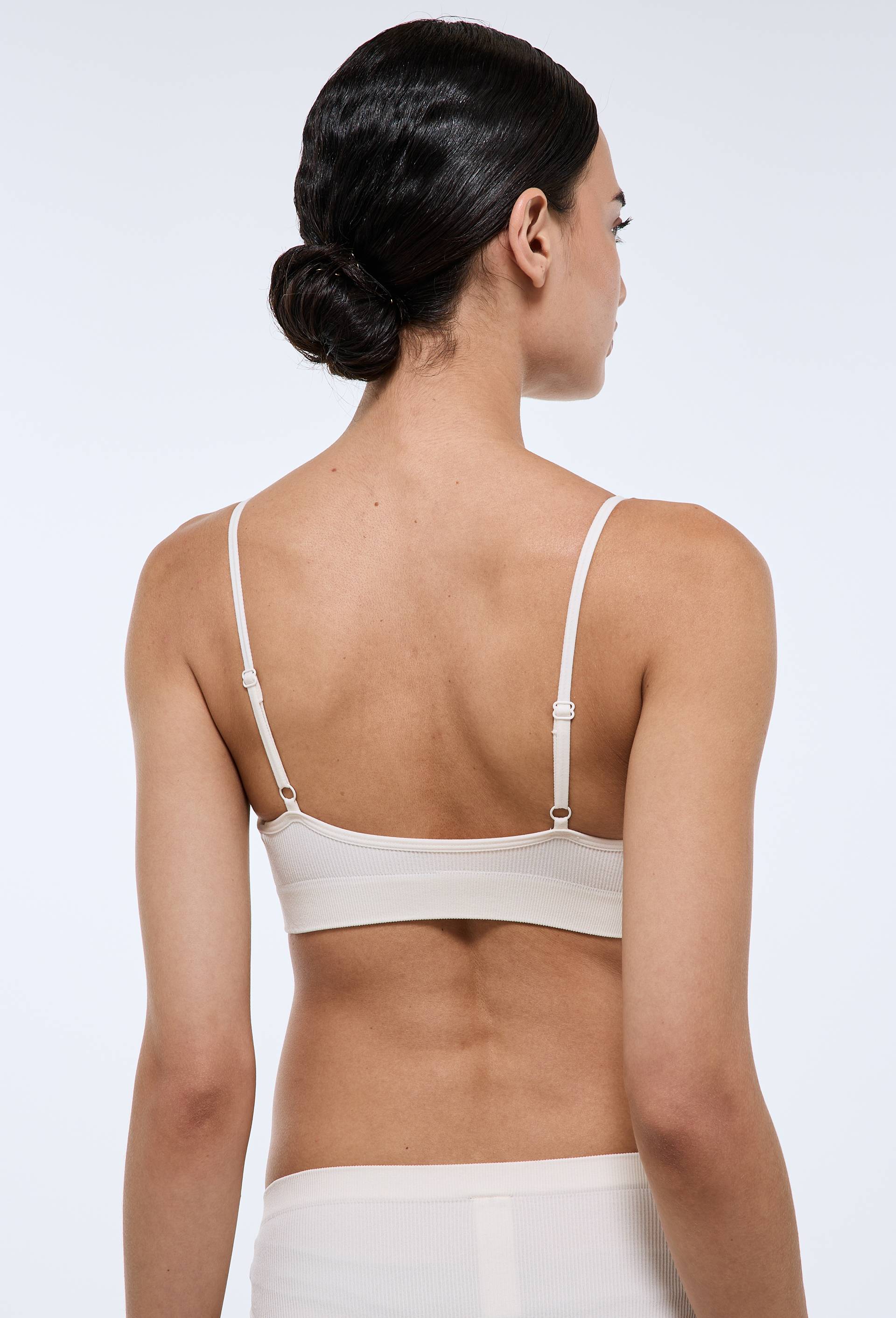 Lot de 2 brassi&egrave;res GABRIELLE sans coutures, Ecru, large image number 2.0