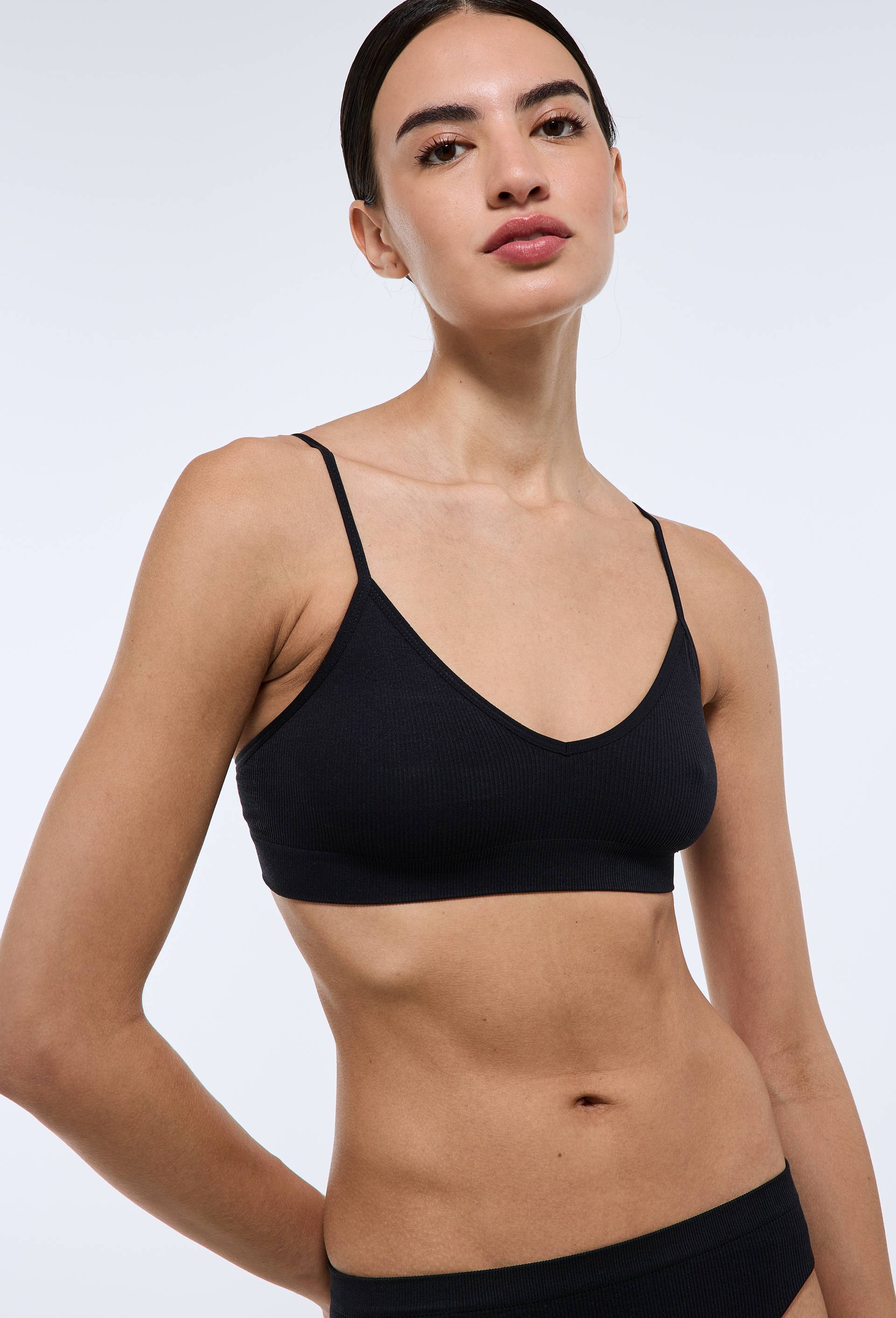 Lot de 2 brassi&egrave;res GABRIELLE sans coutures, Ecru, large image number 3.0