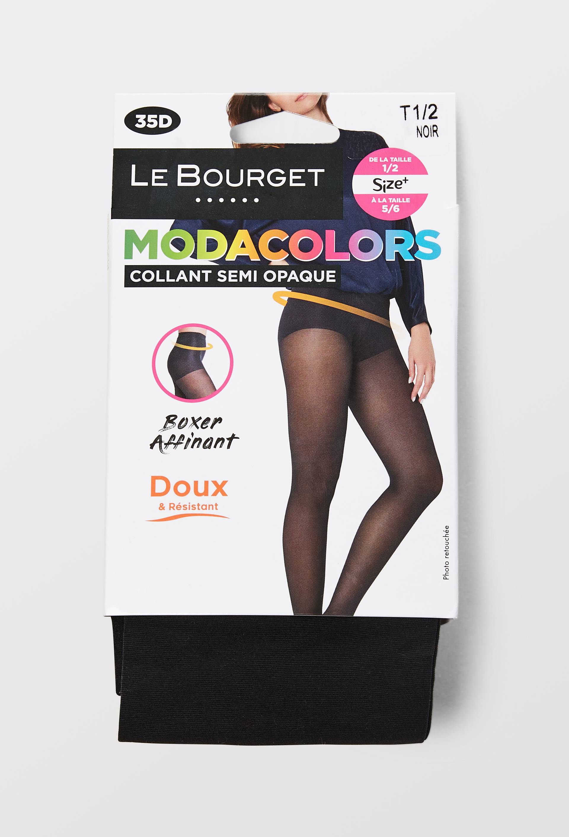 Collants semi poques doux et resistants, Noir, large image number 2