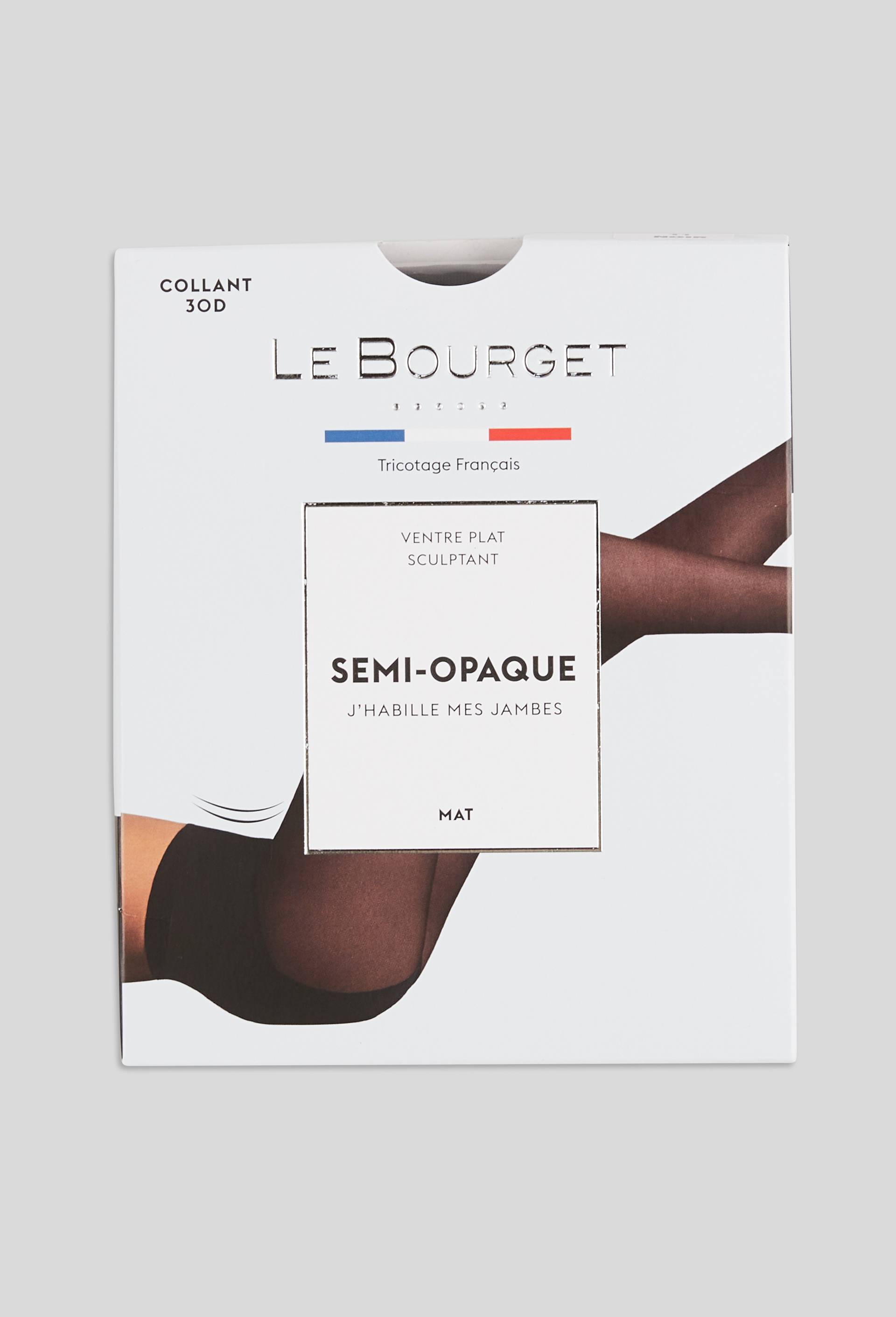 Collants ventre plat semi-opaques Le Bourget, Noir, large image number 0