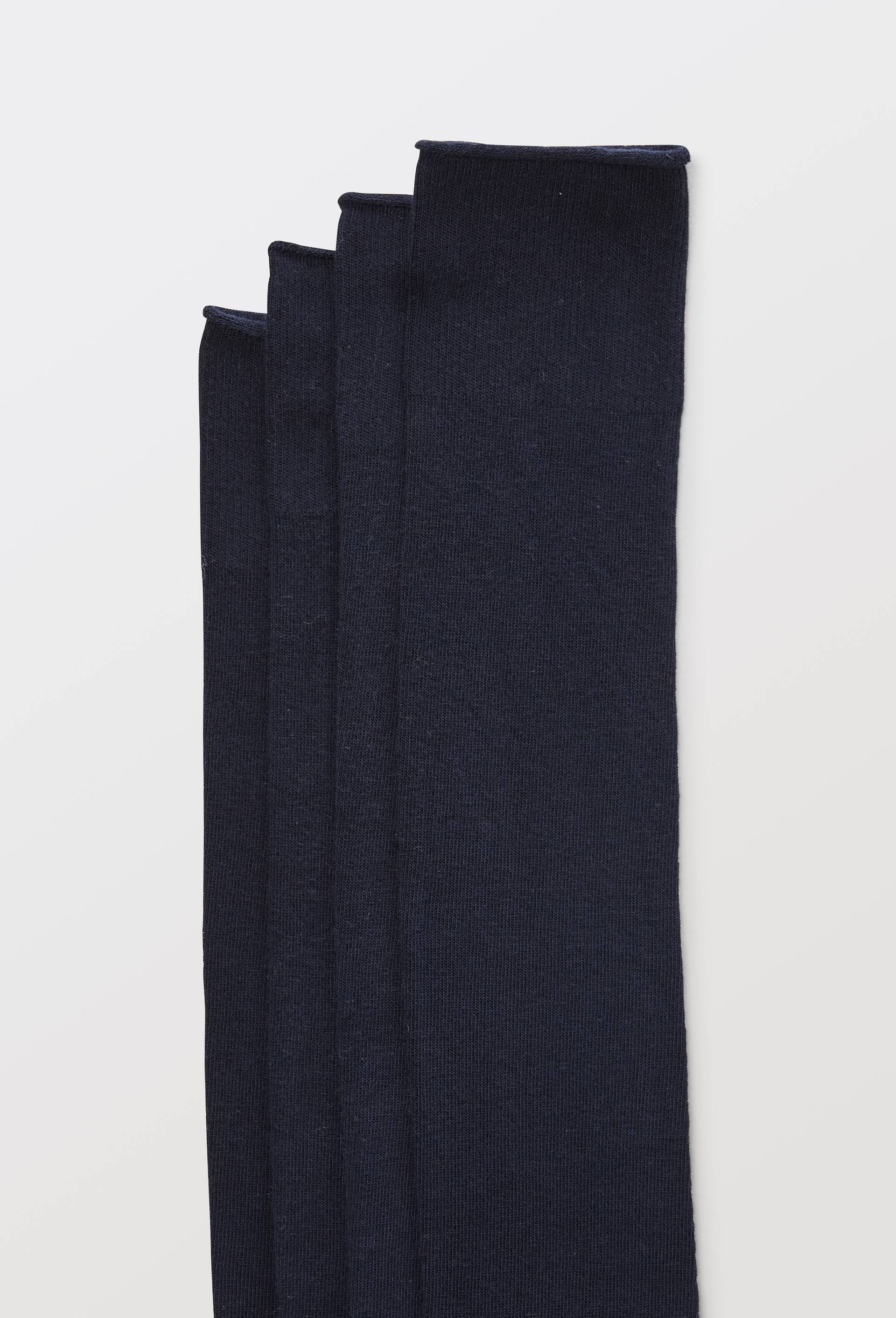 Lot de 2 paires de mi-bas en coton BLEUFORET, Bleu fonc&eacute;, large image number 4