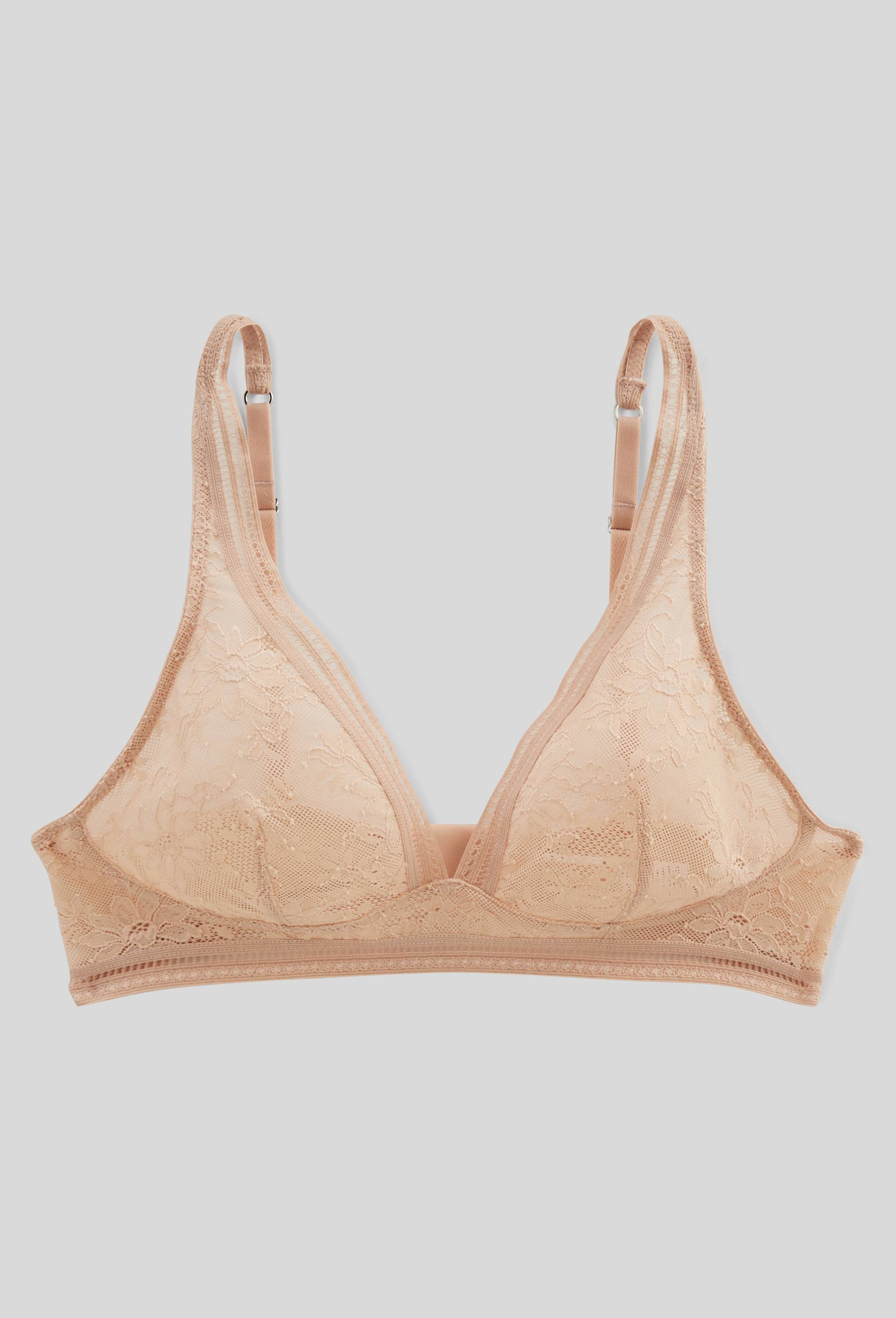 Soutien gorge sans armatures en dentelle Maison Lejaby, Brun clair, large image number 0