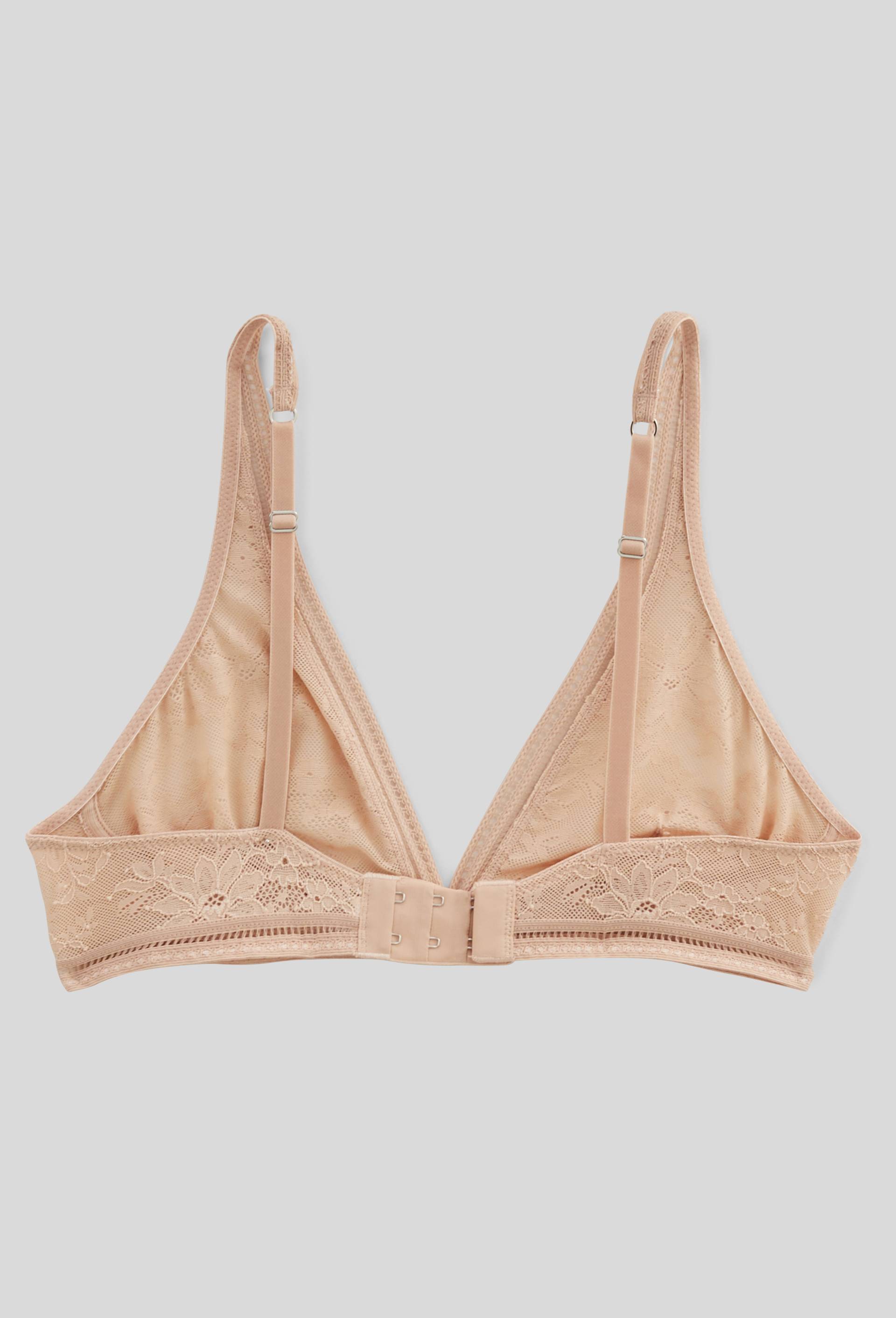 Soutien gorge sans armatures en dentelle Maison Lejaby, Brun clair, large image number 1