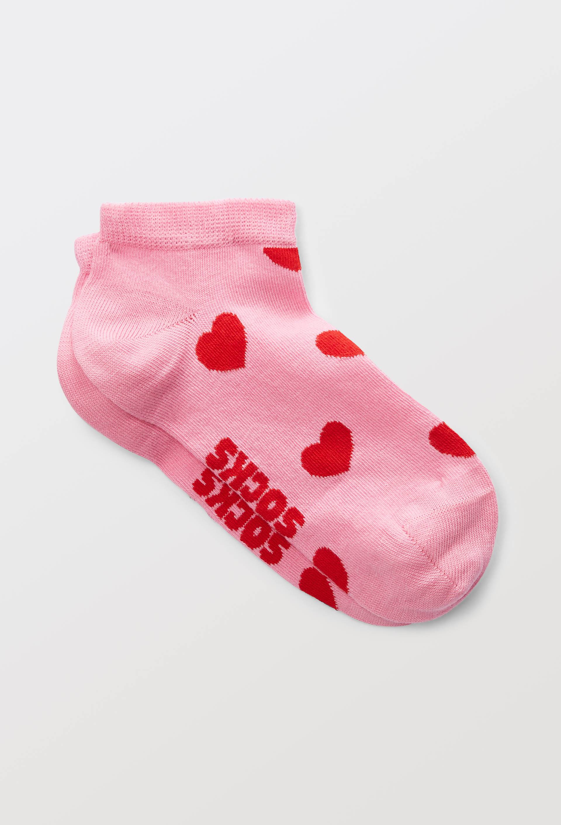 Paire de mini-socquettes fantaisie en coton HAPPY SOCKS, Rose, large image number 0