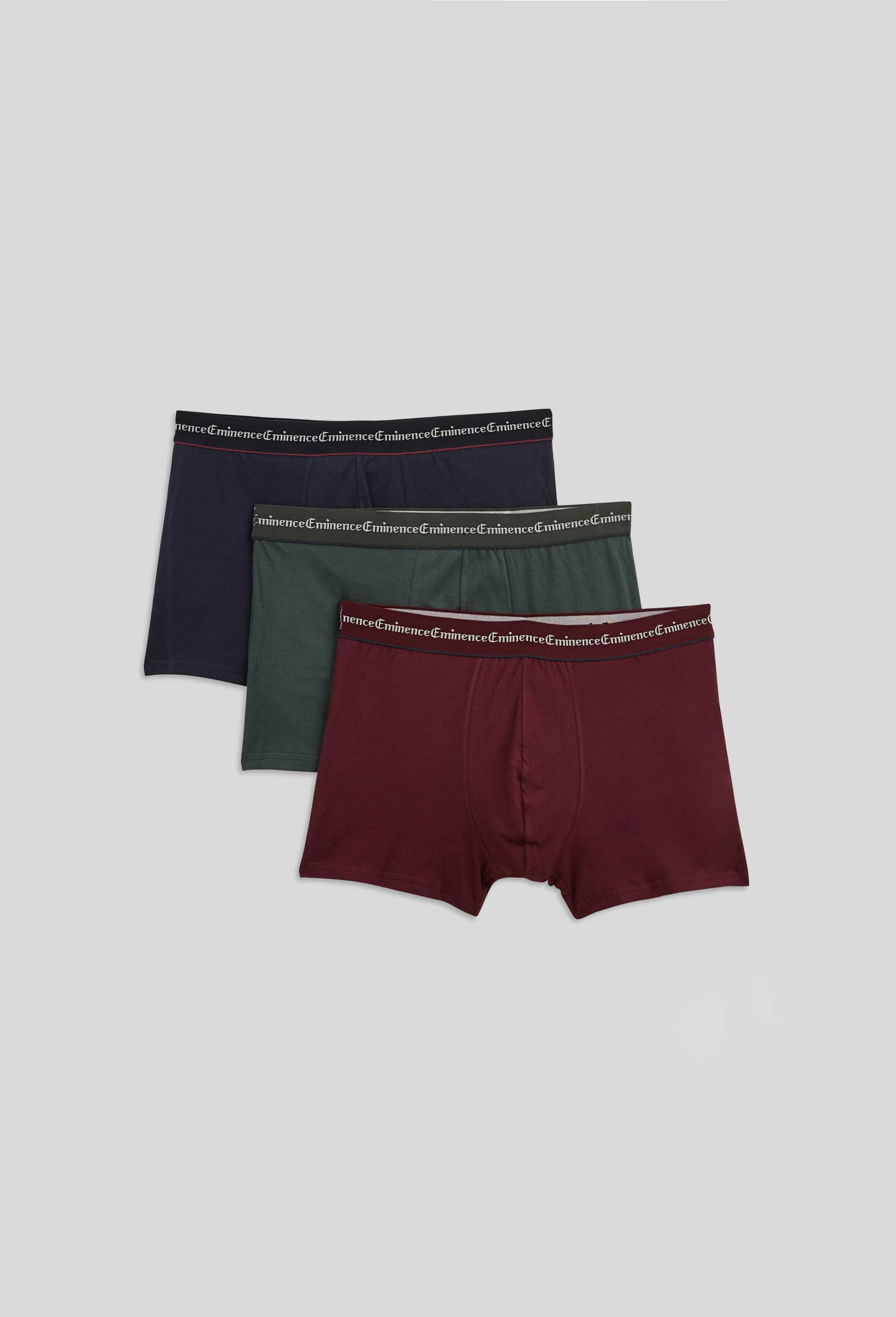 Lot de 3 boxers business Eminence, Bleu fonc&eacute;, large image number 0