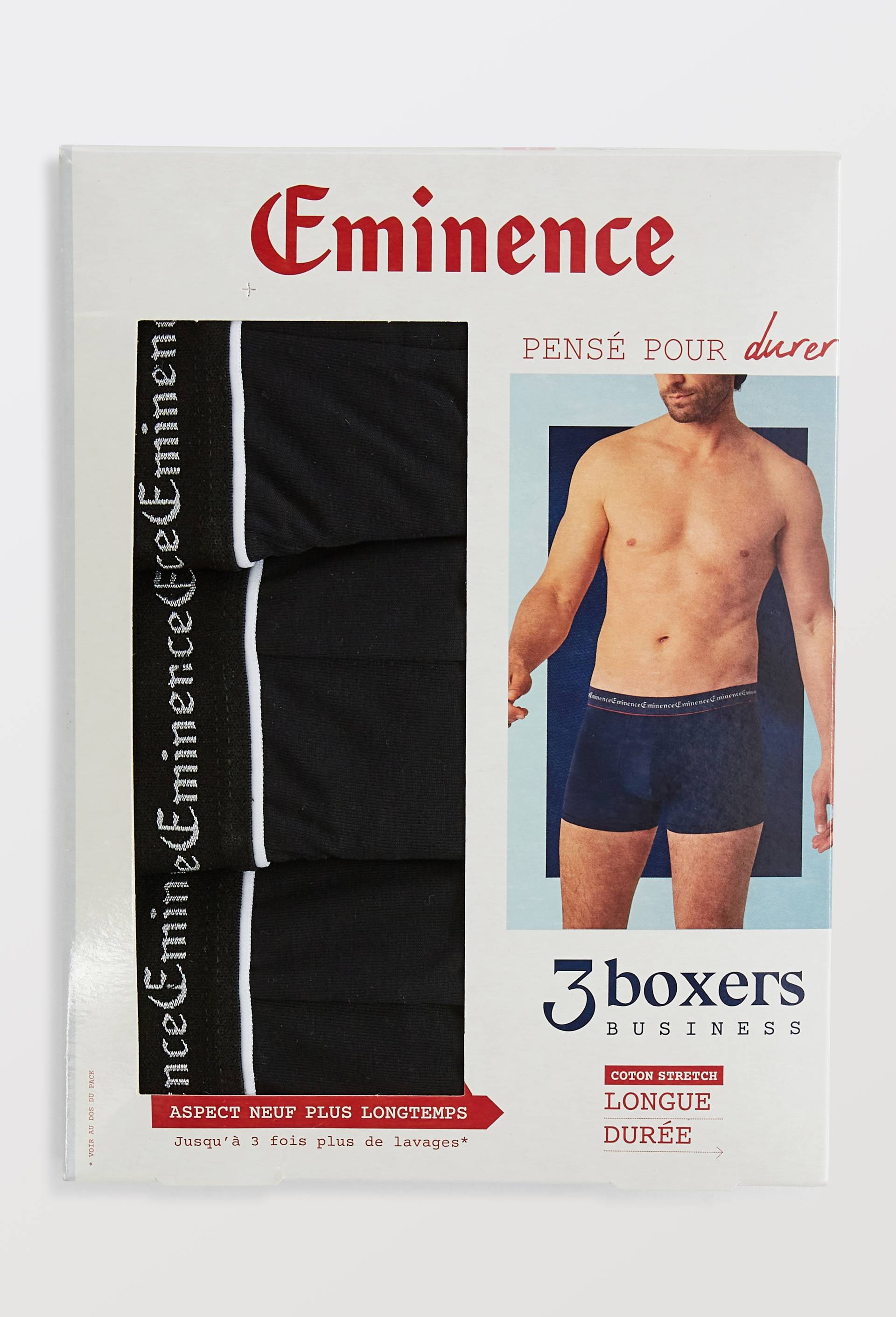 Lot de 3 boxers, Noir, large image number 2.0
