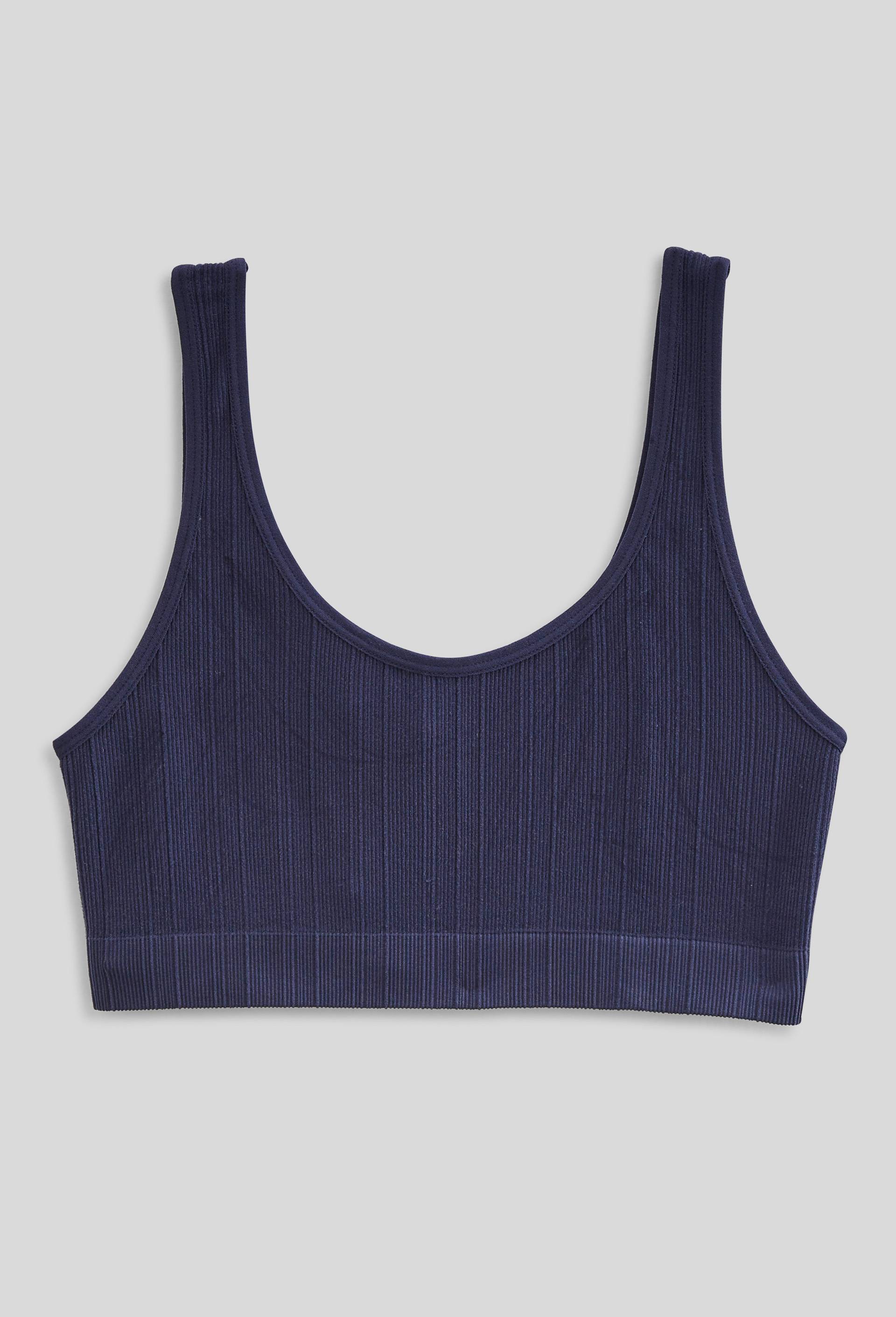Brassi&egrave;re c&ocirc;tel&eacute;e sans coutures, Bleu fonc&eacute;, large image number 2