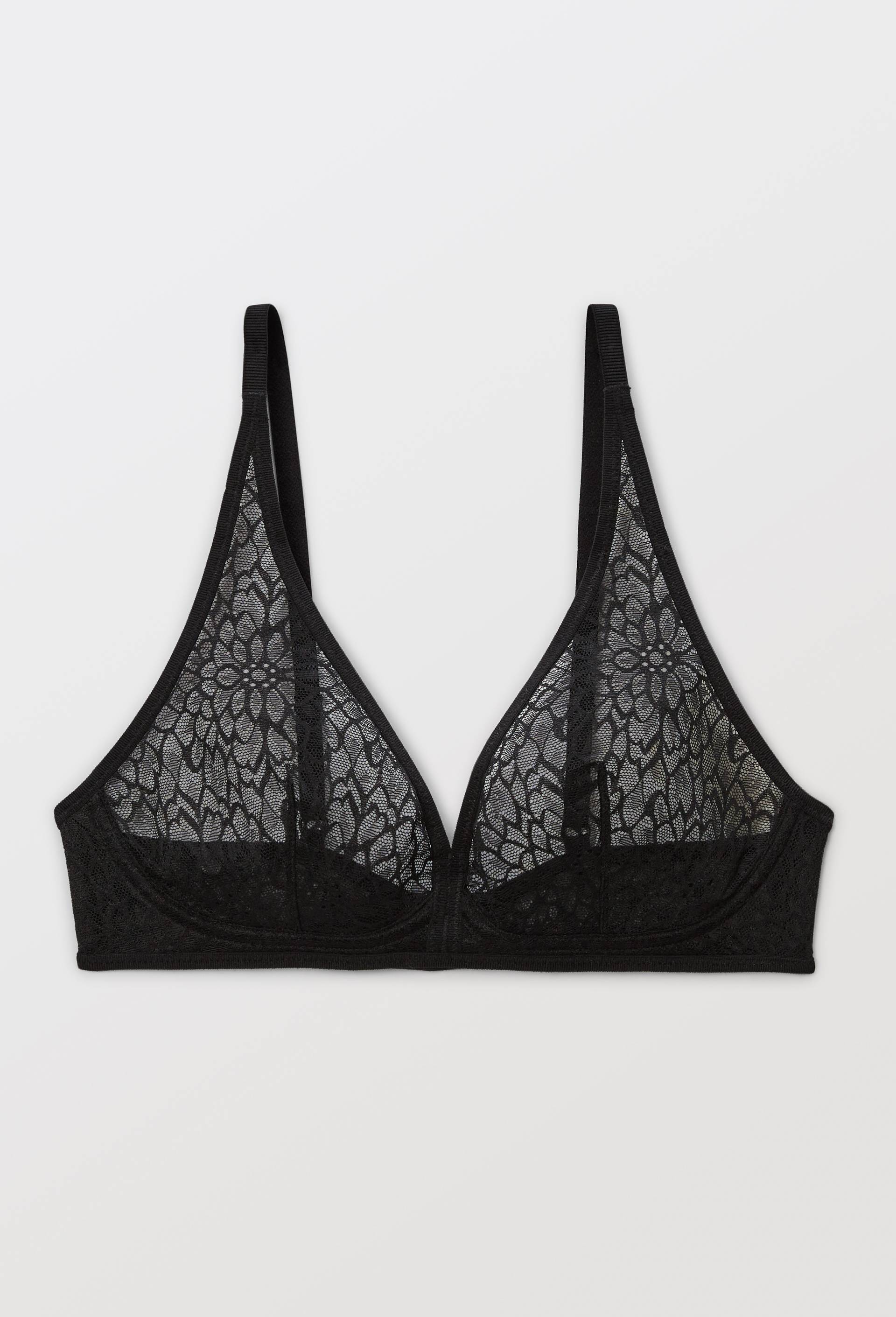 Soutien-gorge triangle foulard MELODY en dentelle, Noir, large image number 3.0