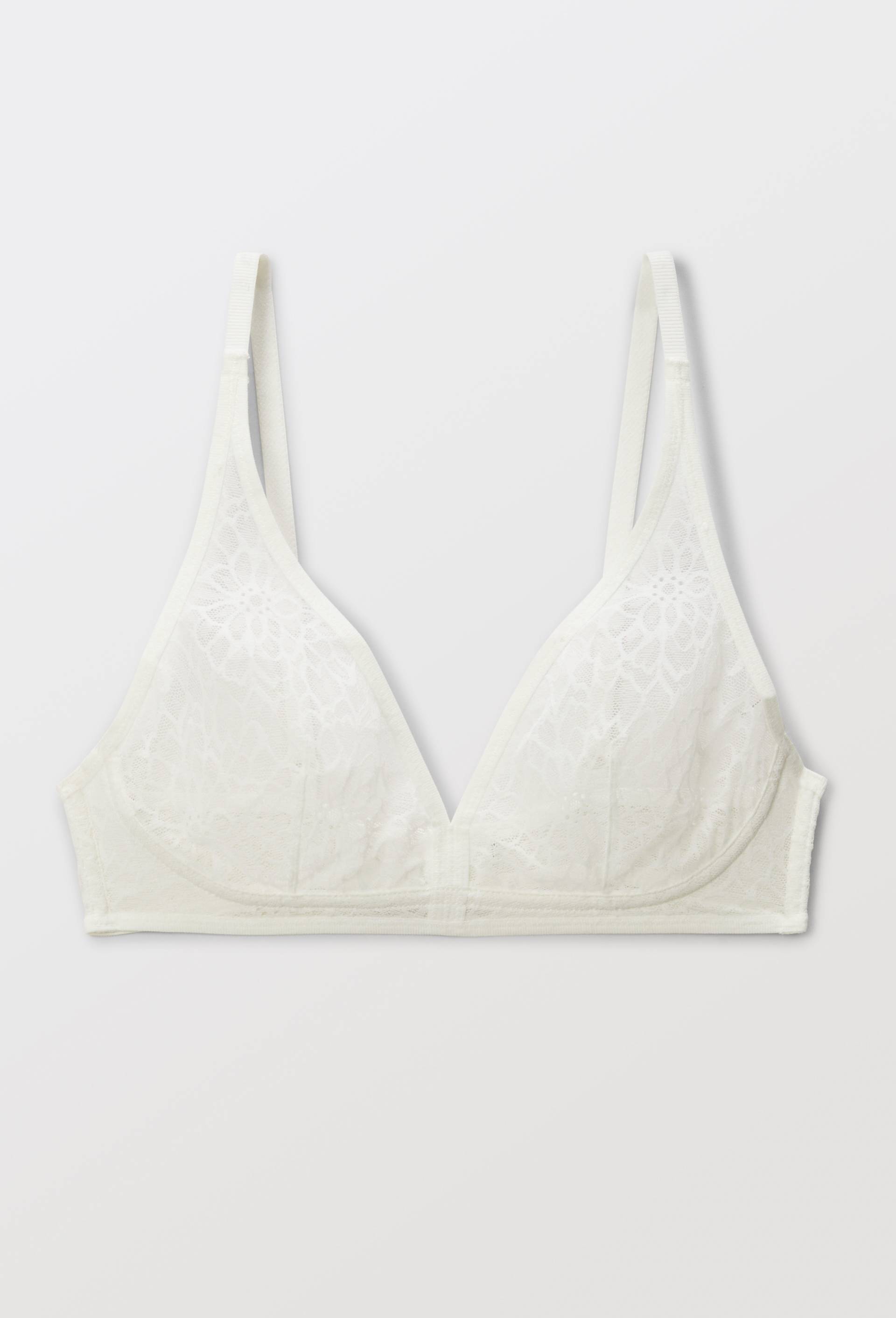 Soutien-gorge triangle foulard MELODY en dentelle, Ecru, large image number 2.0