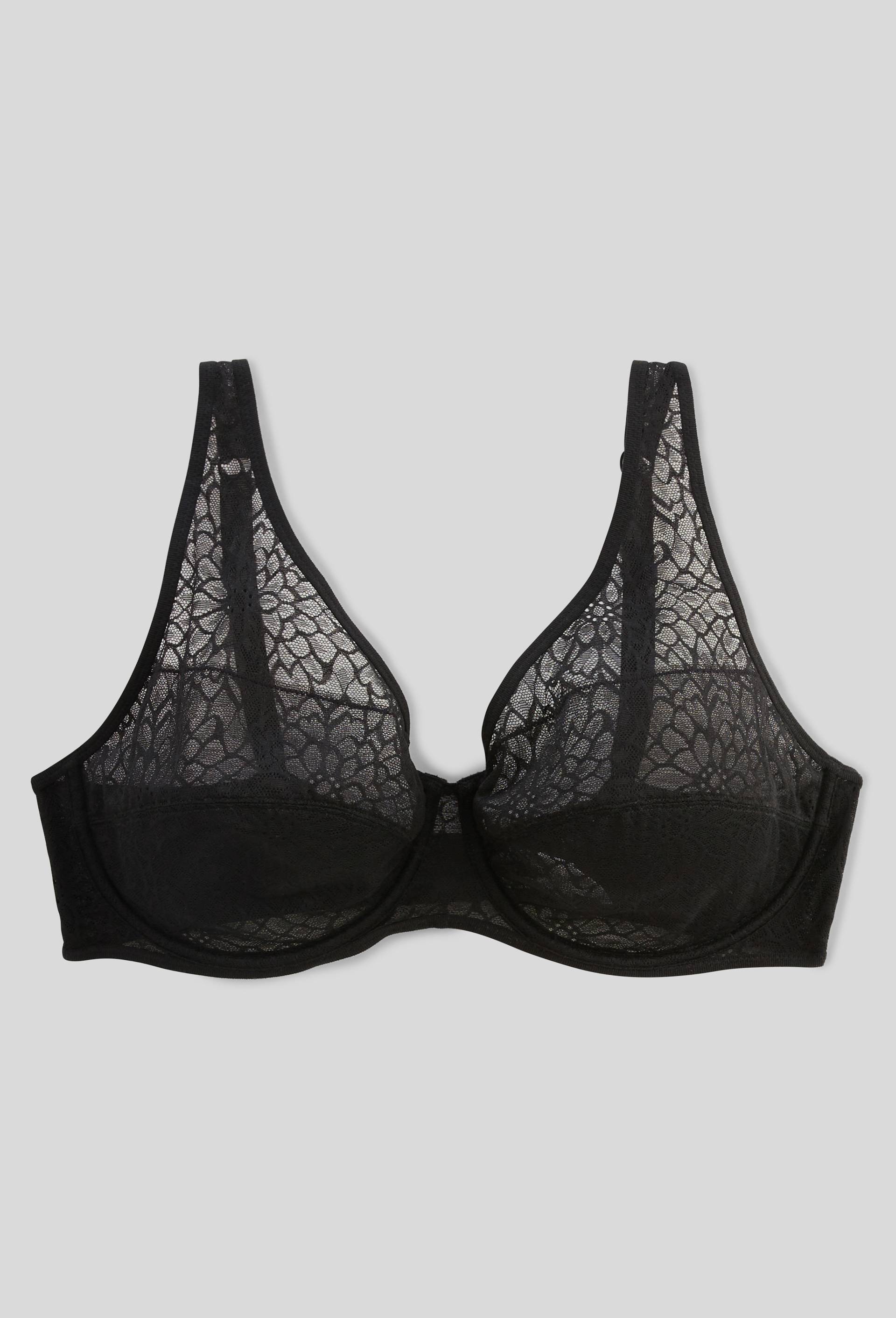 Soutien-gorge emboitant MELODY en dentelle, Noir, swatch image