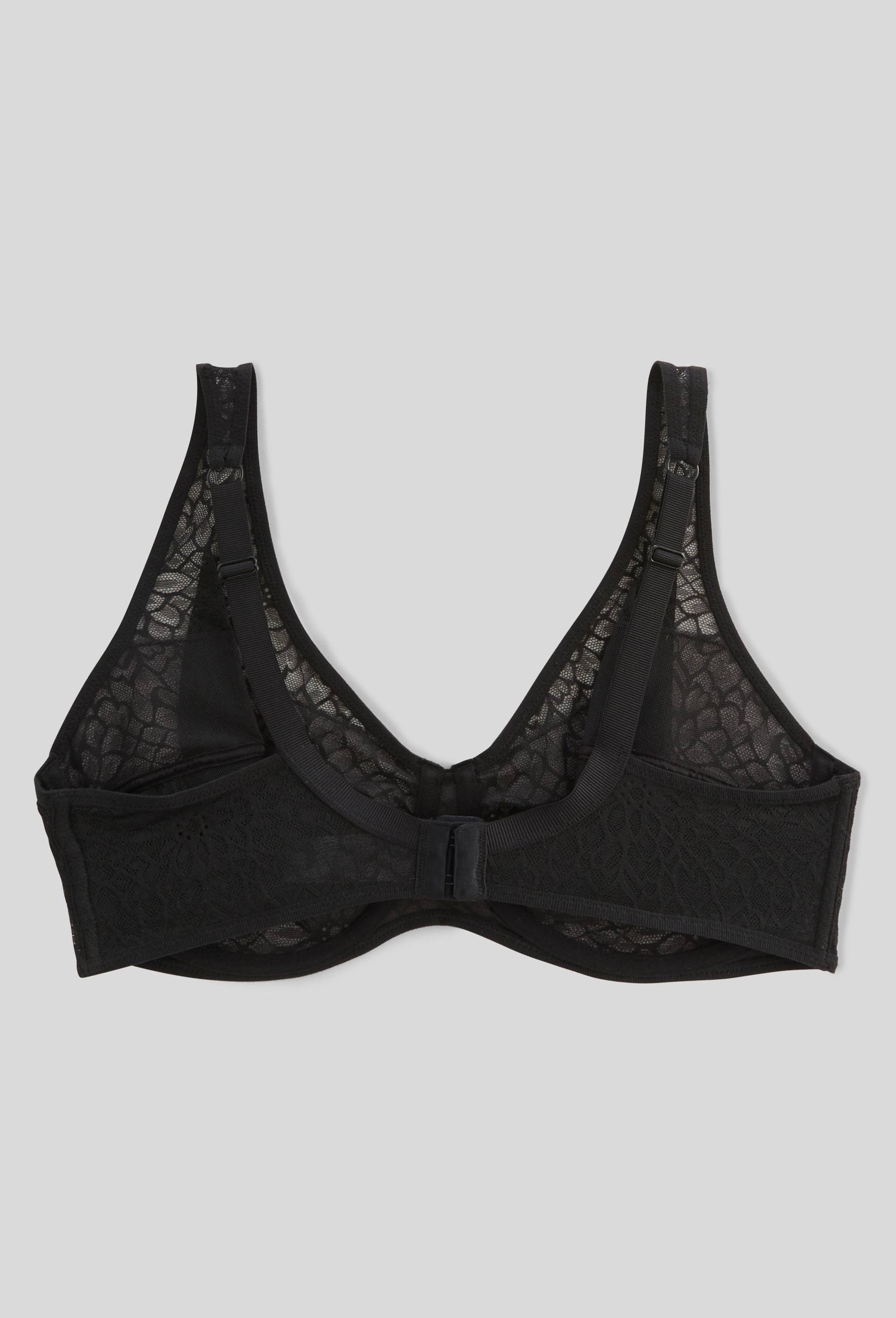 Soutien-gorge emboitant MELODY en dentelle, Noir, large image number 1.0
