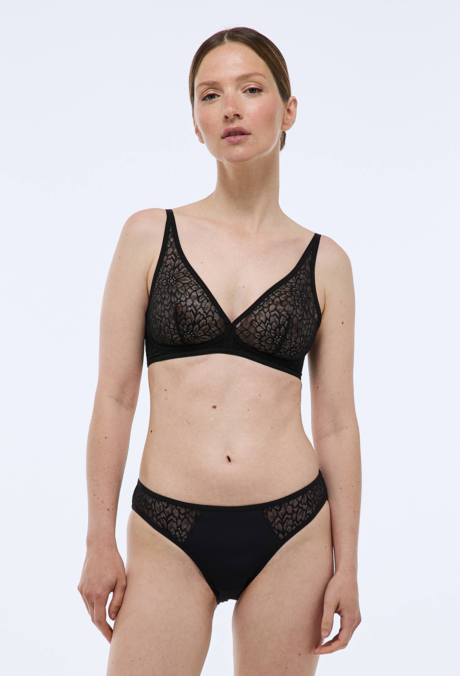 Culotte MELODY en dentelle, Noir, large image number 0