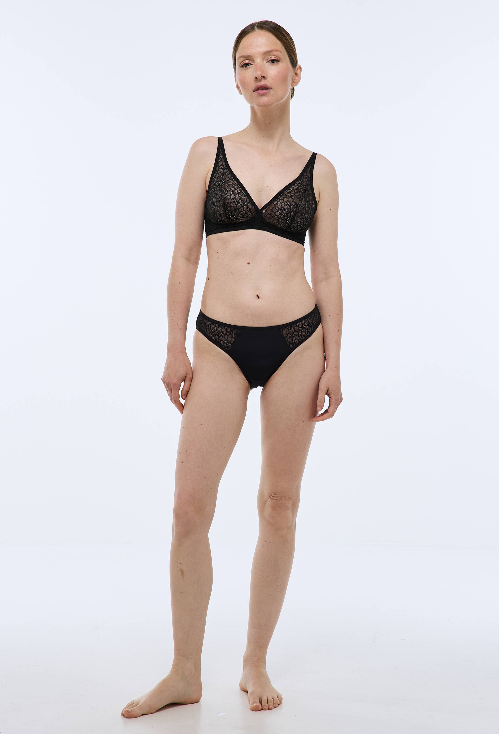Culotte MELODY en dentelle, Noir, large image number 1.0