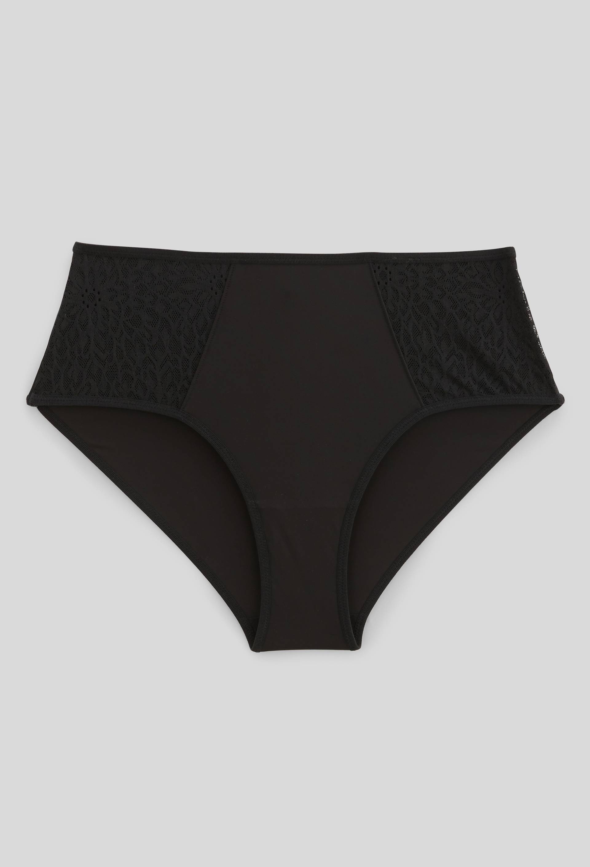 Culotte taille haute MELODY en dentelle, Noir, swatch image