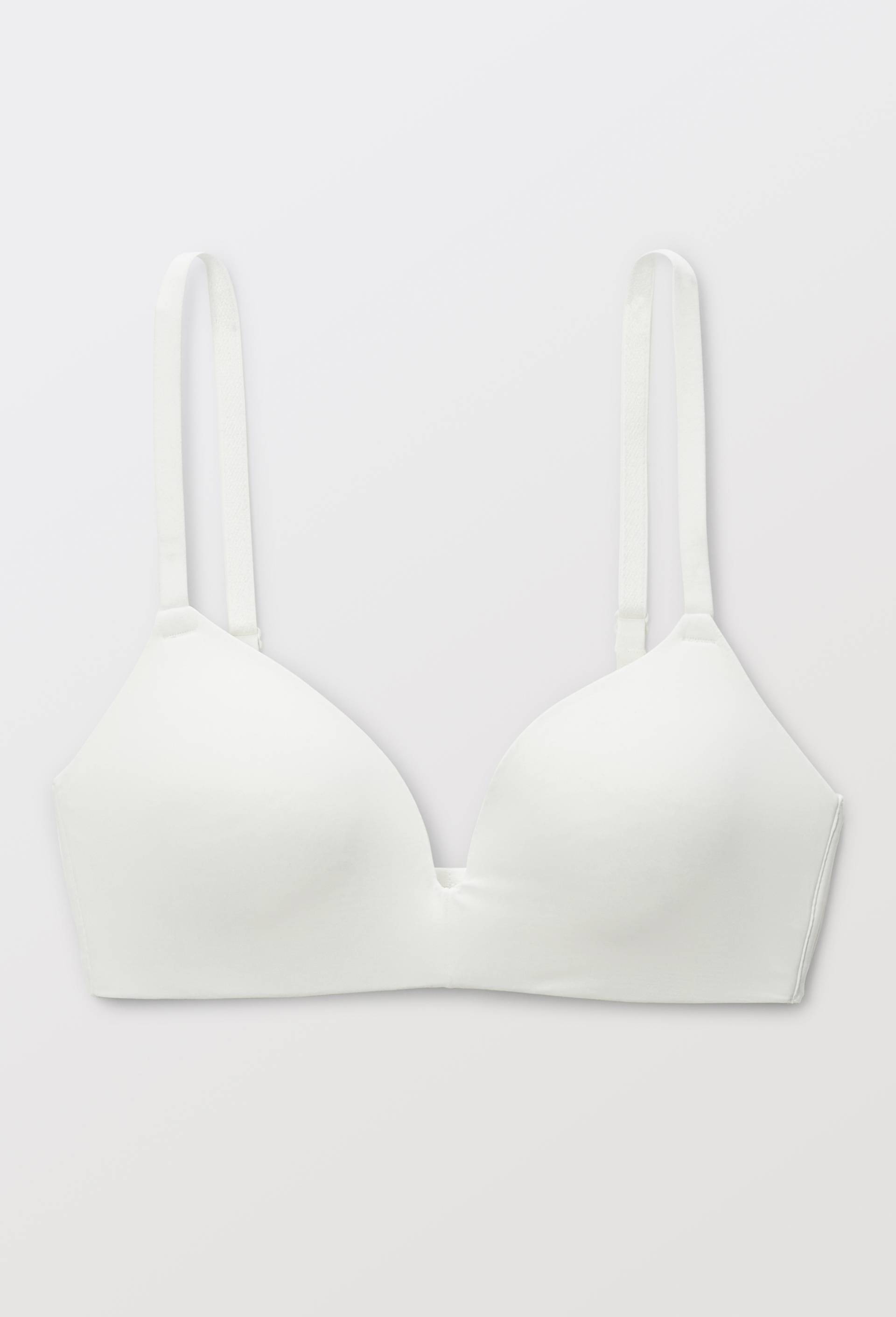 Soutien-gorge triangle moul&eacute; invisible ALEXIA en microfibre, Ecru, large image number 3