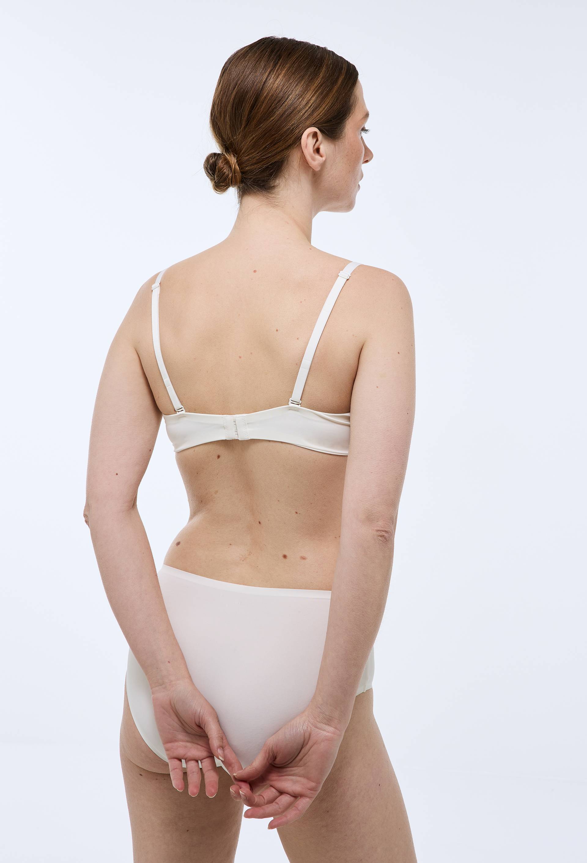 Soutien-gorge corbeille balconnet invisible ALEXIA en microfibre, Ecru, large image number 1