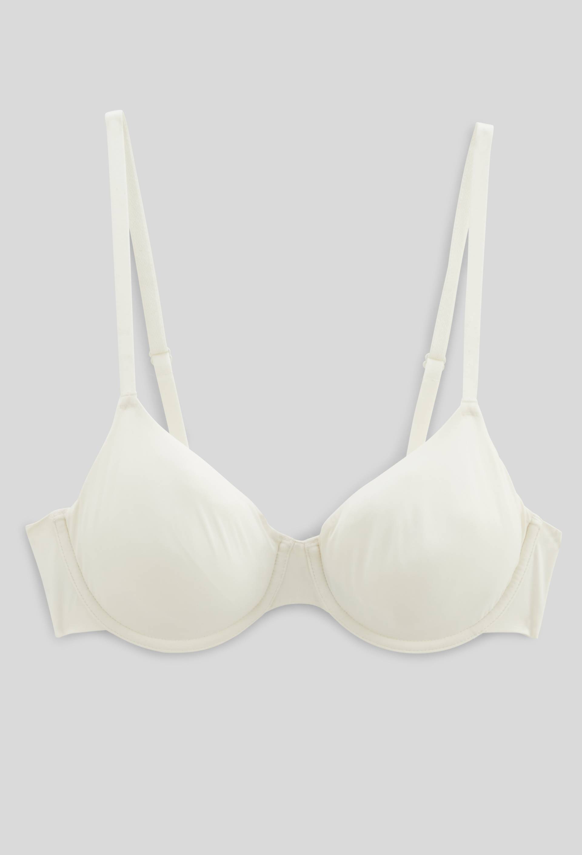 Soutien-gorge corbeille balconnet invisible ALEXIA en microfibre, Ecru, large image number 2