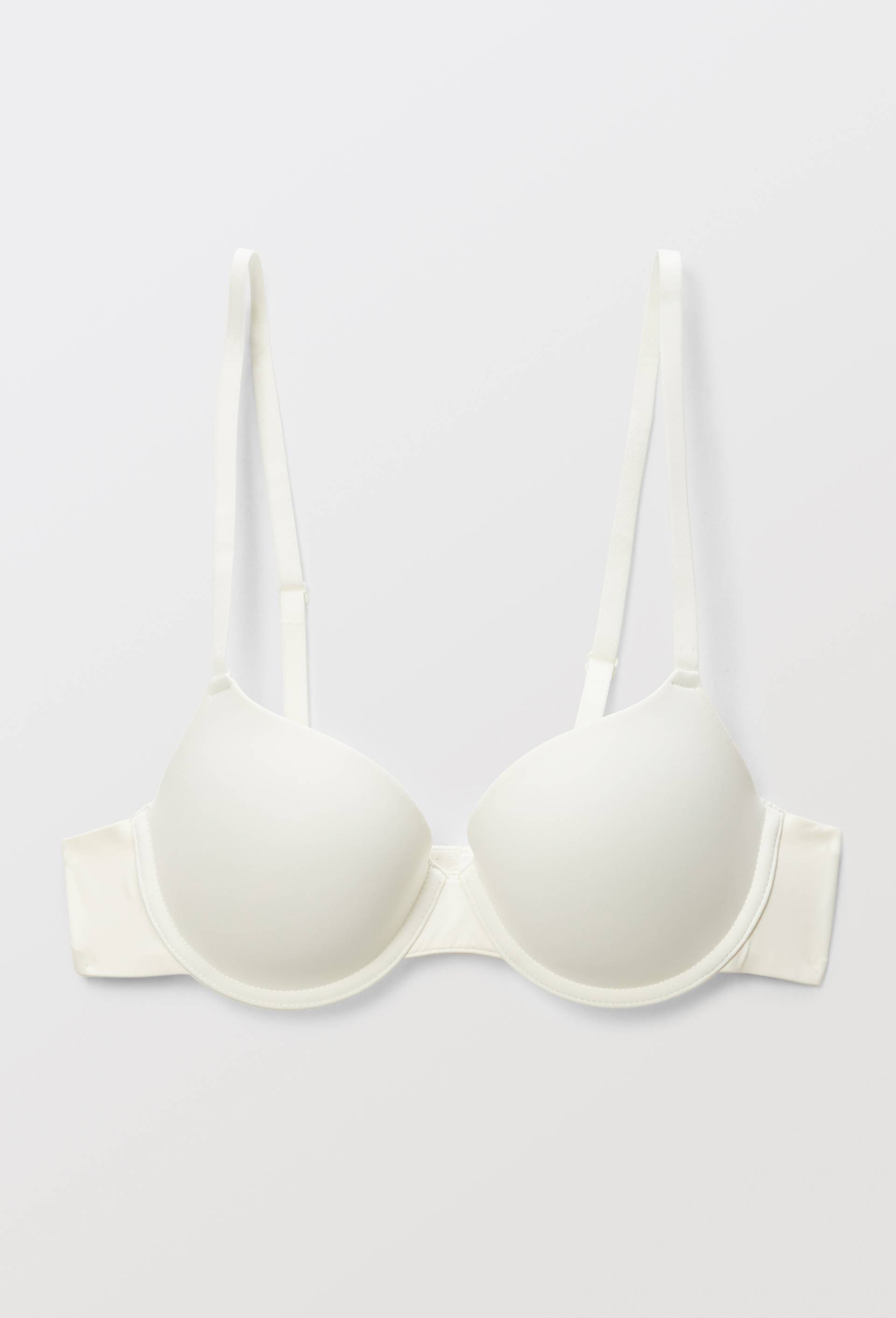 Soutien-gorge corbeille padd&eacute; invisible ALEXIA en microfibre, Ecru, large image number 2