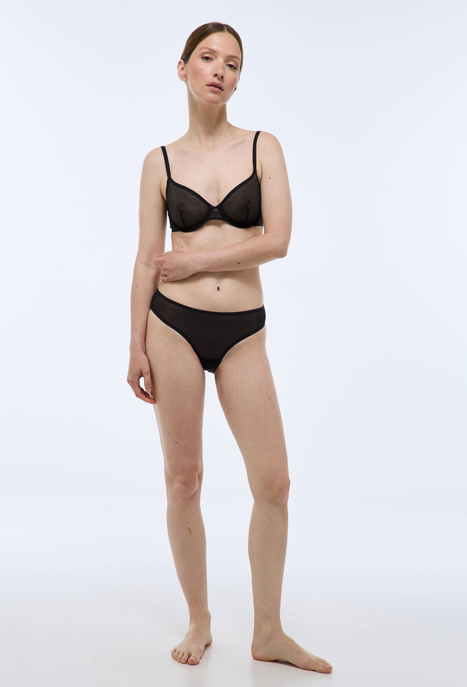 Culotte LUZ en tulle, Noir, swatch image