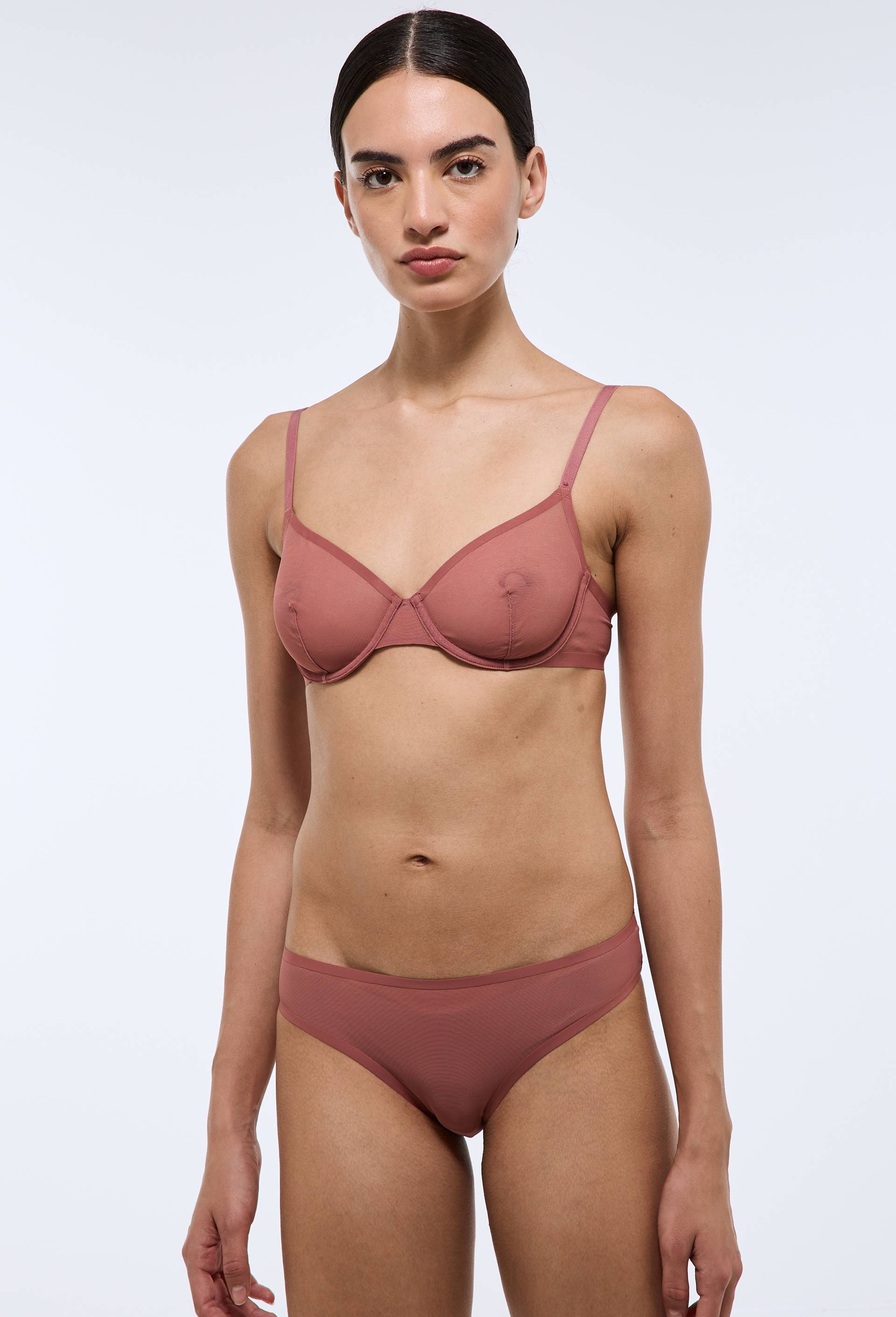 Culotte LUZ en tulle, Rose fonc&eacute;, swatch image